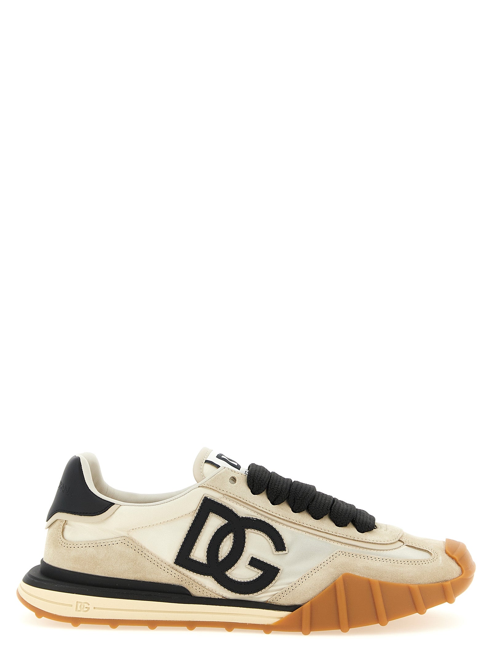 Dolce & Gabbana Black Calfskin Athletic Men's Sneakers