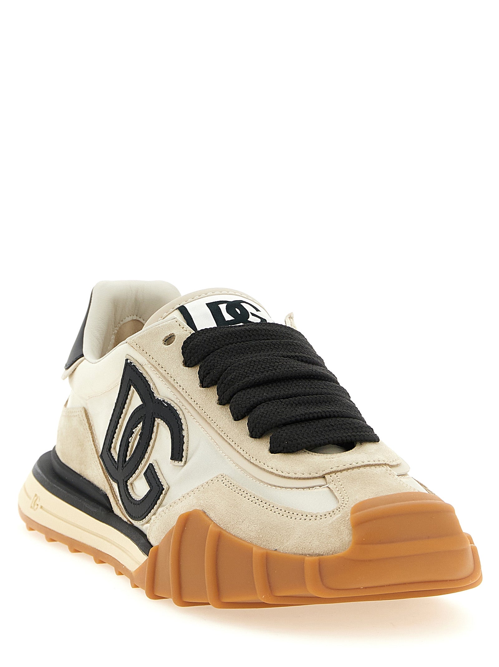 Dolce & Gabbana Black Calfskin Athletic Men's Sneakers