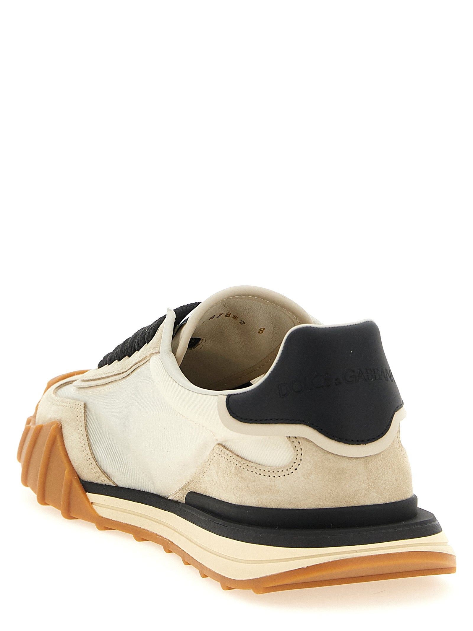 Dolce & Gabbana Black Calfskin Athletic Men's Sneakers