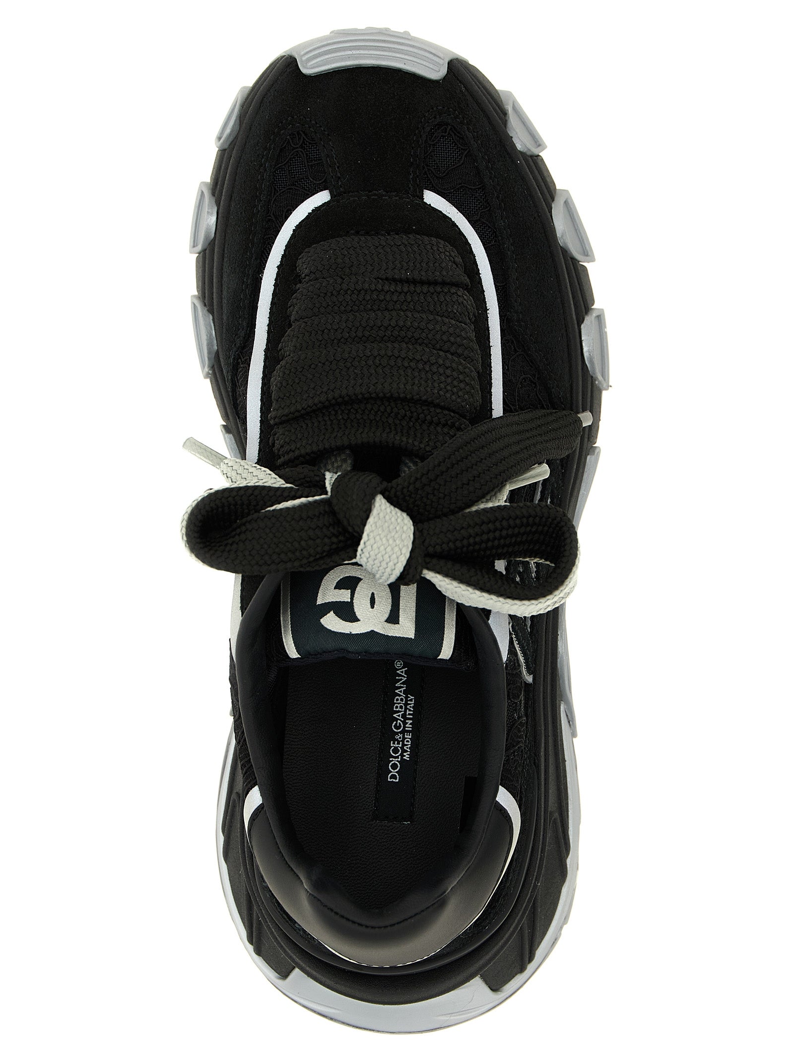 Dolce & Gabbana Black Polyamide Athletic Women's Sneakers