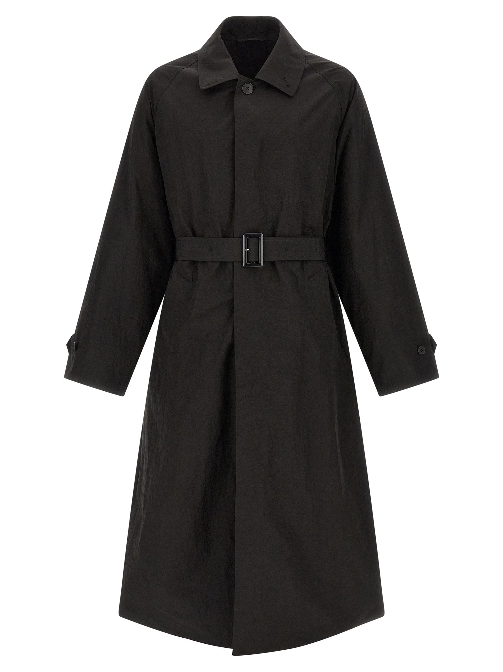 SSSTEIN Black Polyester Men's Coat