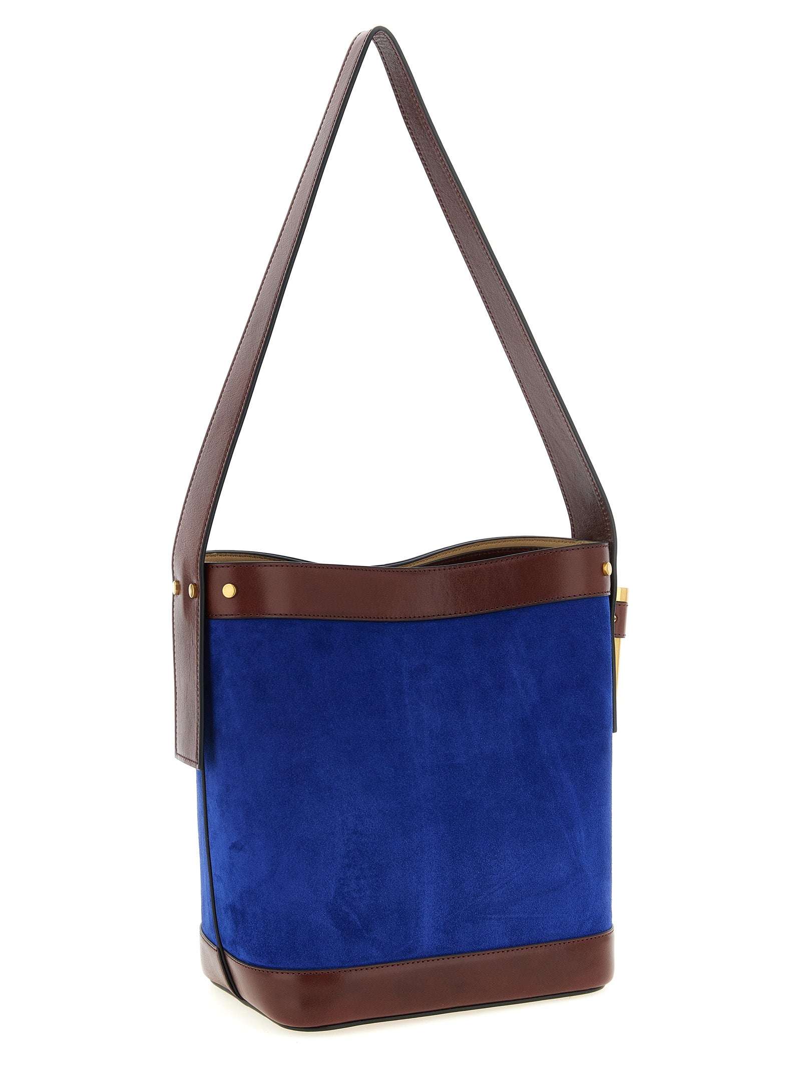 Versace Blue Calfskin Shoulder Women's Bag