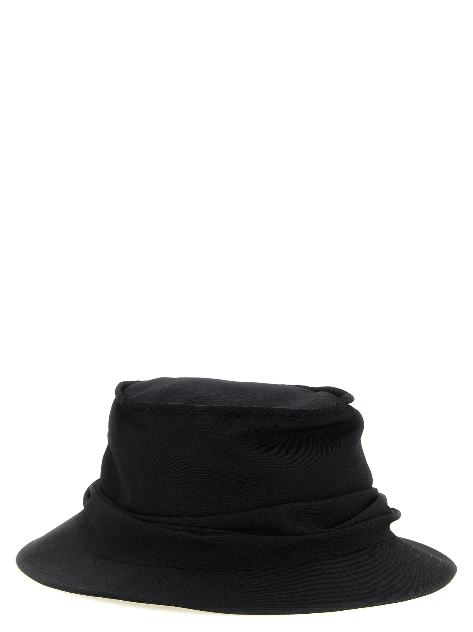 Yohji Yamamoto Black Wool Bucket Men's Hat