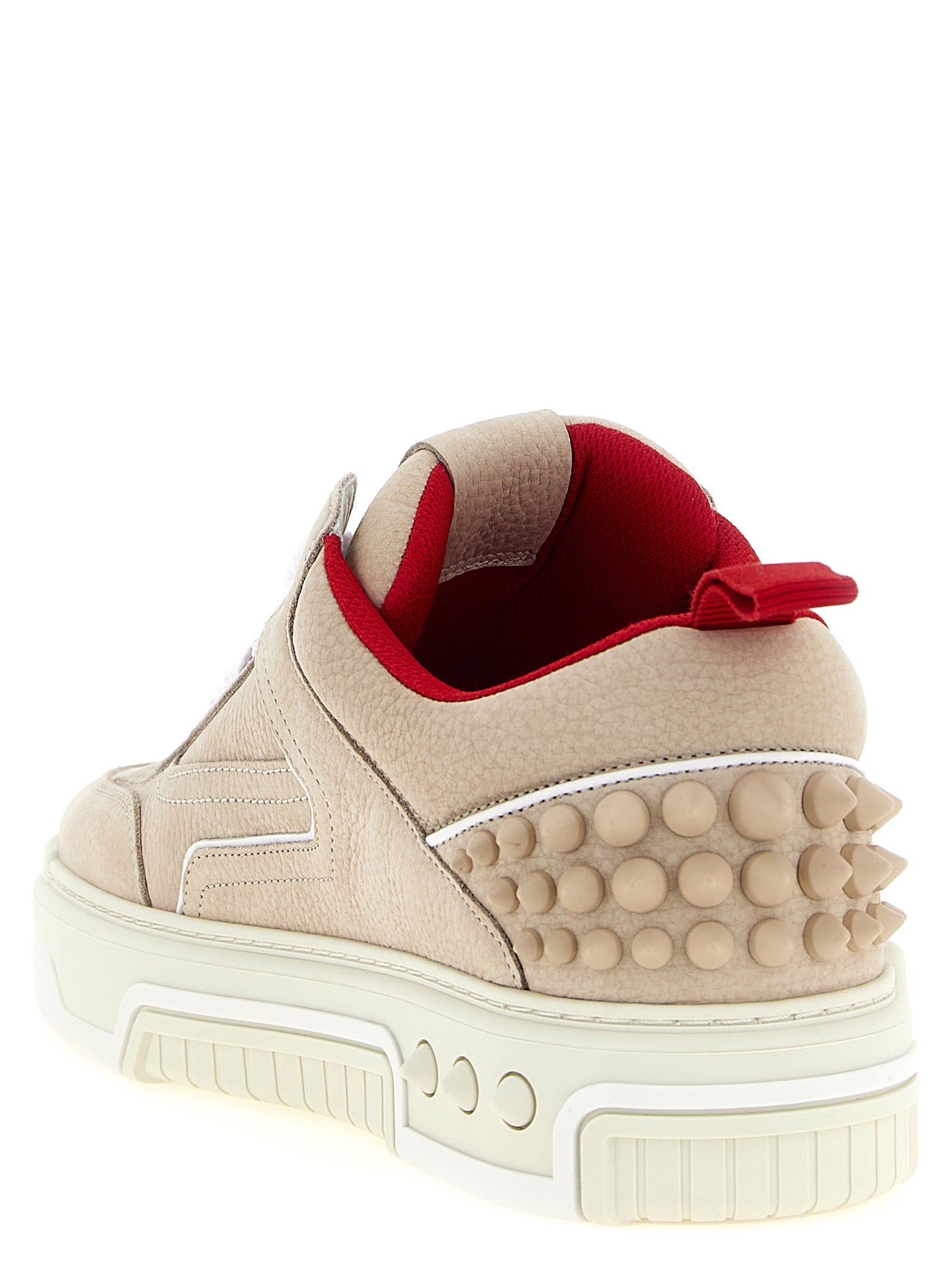Christian Louboutin Beige Calfskin Athletic Men's Sneakers