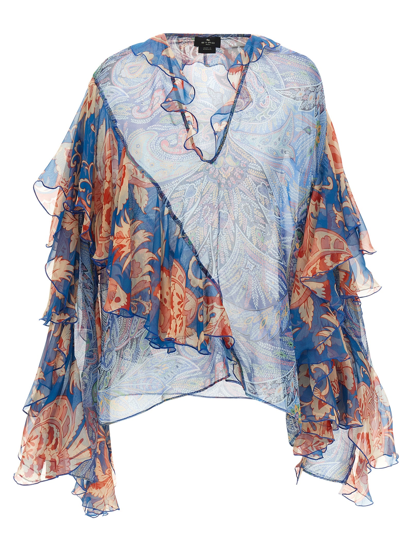 Etro Blue Silk Women's Blouse