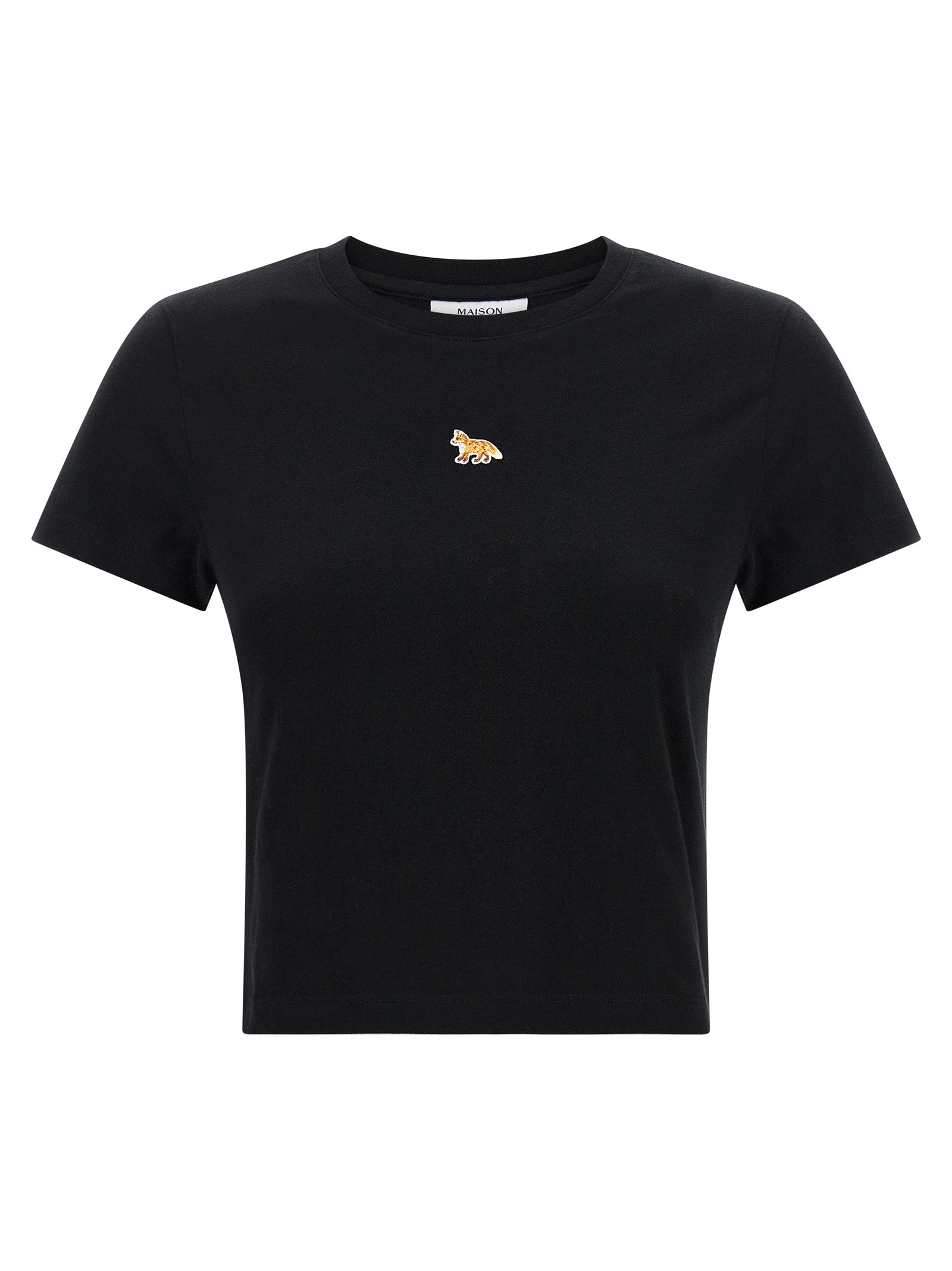 Maison Kitsuné Black Cotton Women's T-Shirt