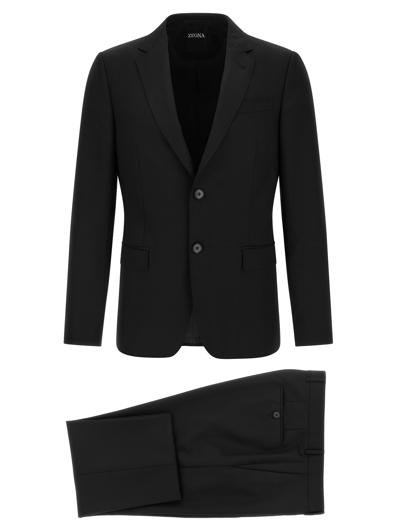 ZEGNA Black Wool Men's Blazer