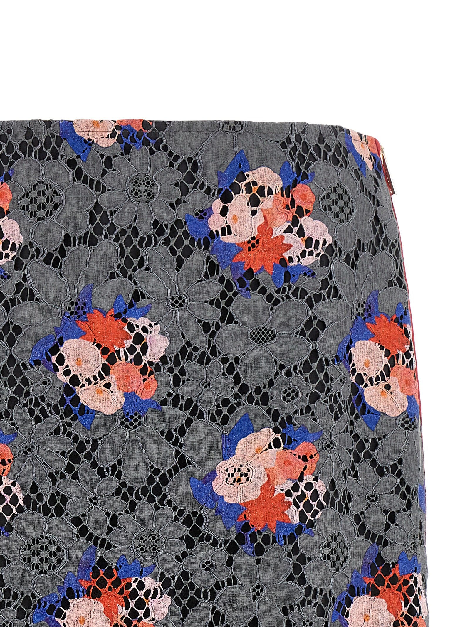 Fendi Gray Cotton Midi Women's Skirt