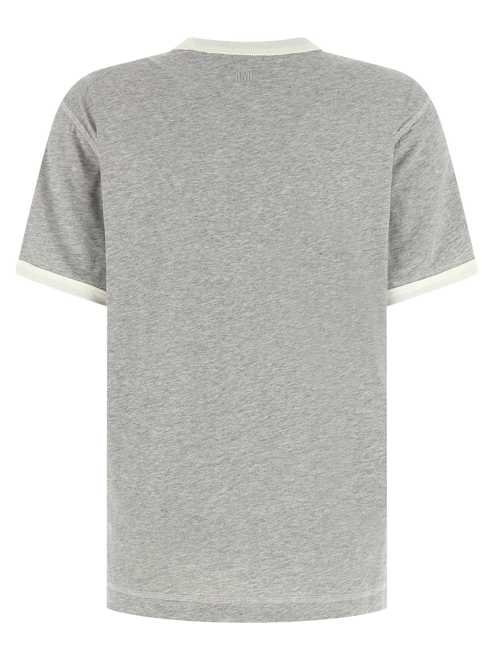 Ami Paris Gray Cotton Women's T-Shirt