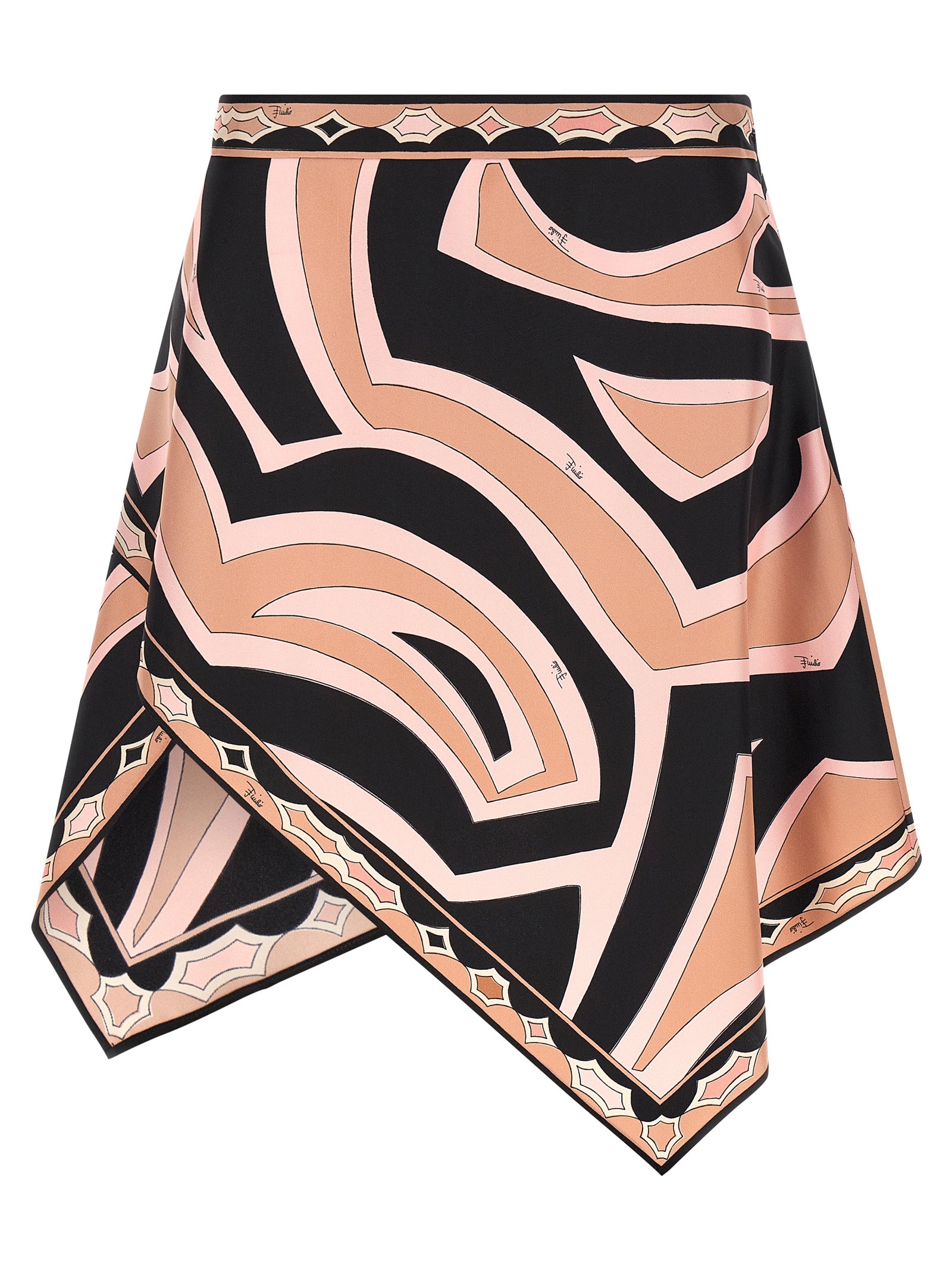 Emilio Pucci Multicolor Silk Long Women's Skirt