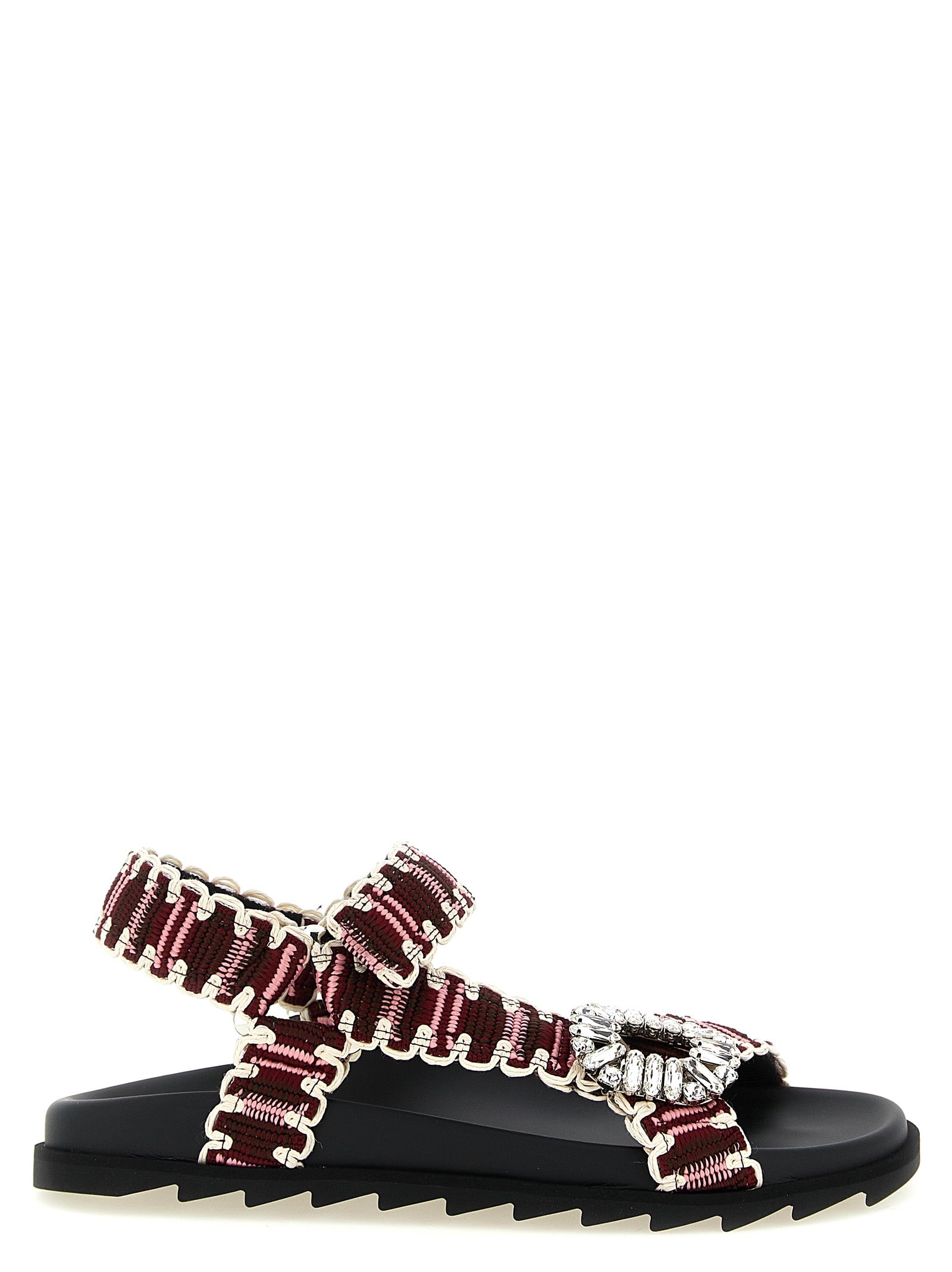 Roger Vivier Multicolor Polyester Flat Women's Sandals