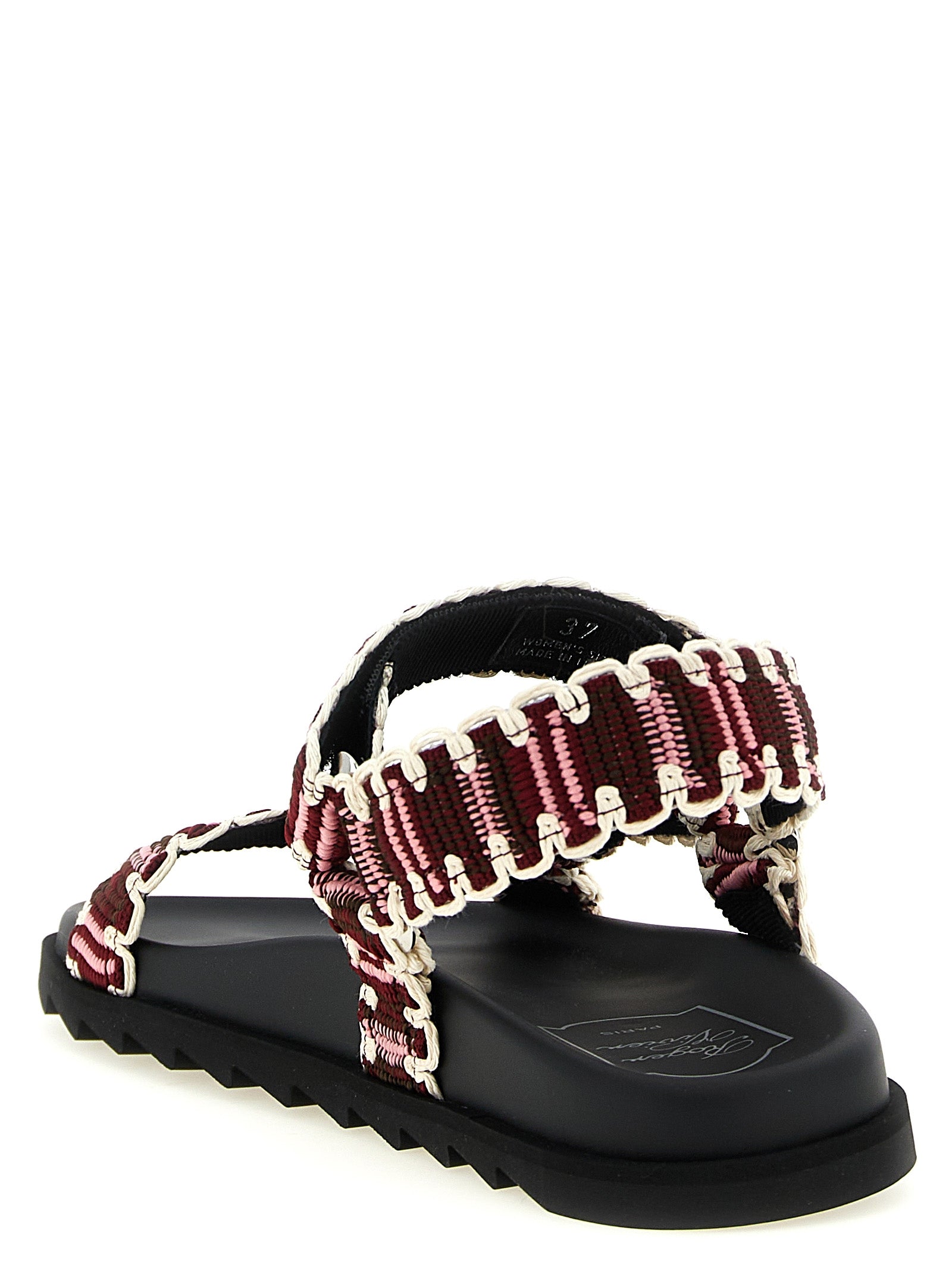 Roger Vivier Multicolor Polyester Flat Women's Sandals