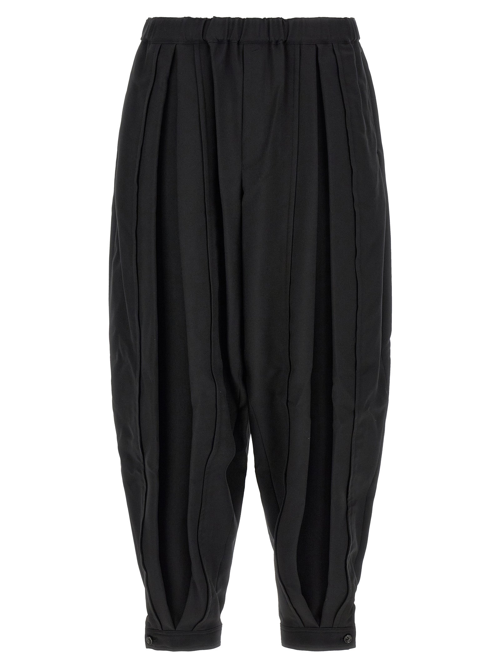 Comme Des Garçons Black Polyester Casual Men's Pants