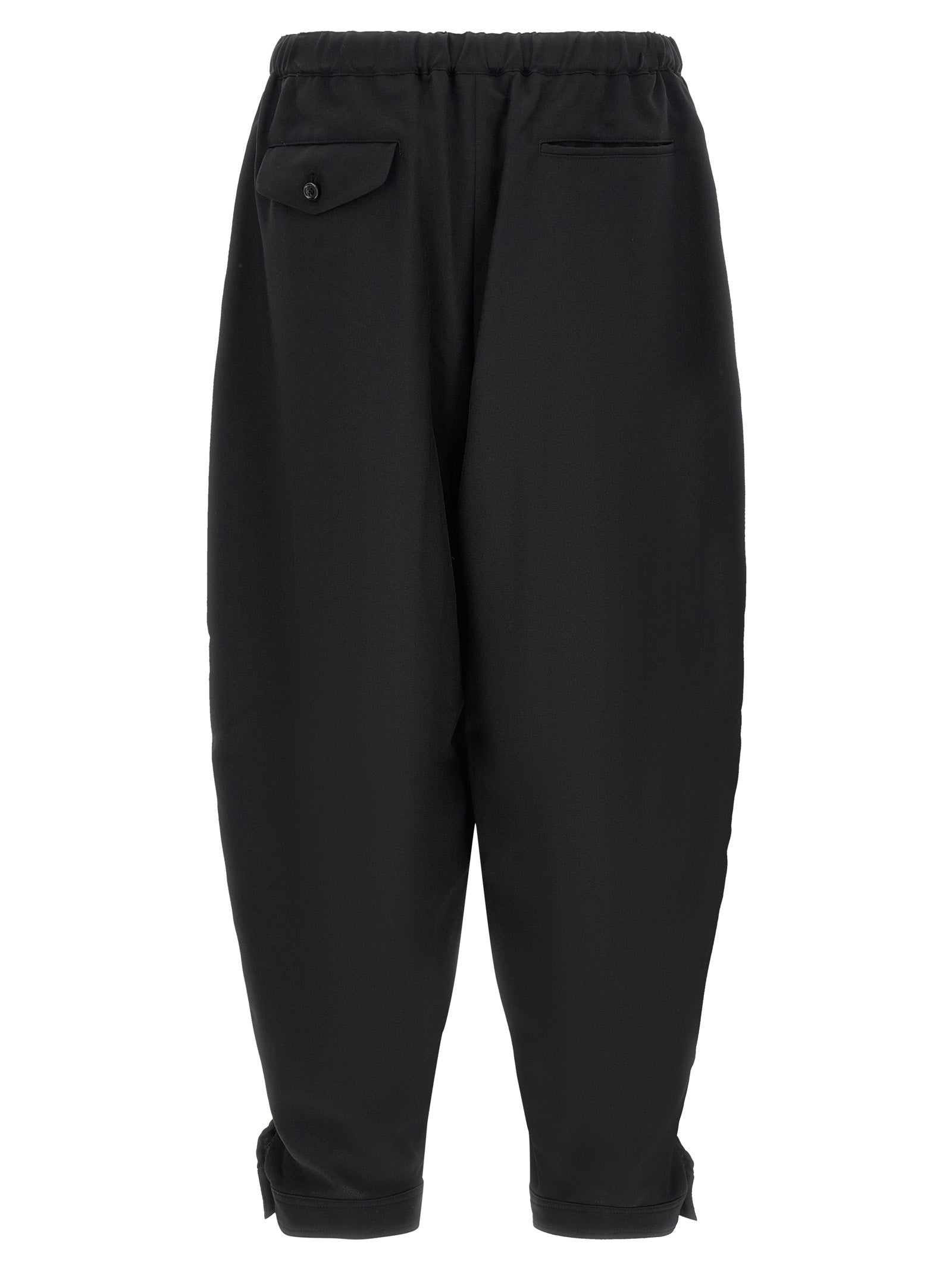 Comme Des Garçons Black Polyester Casual Men's Pants