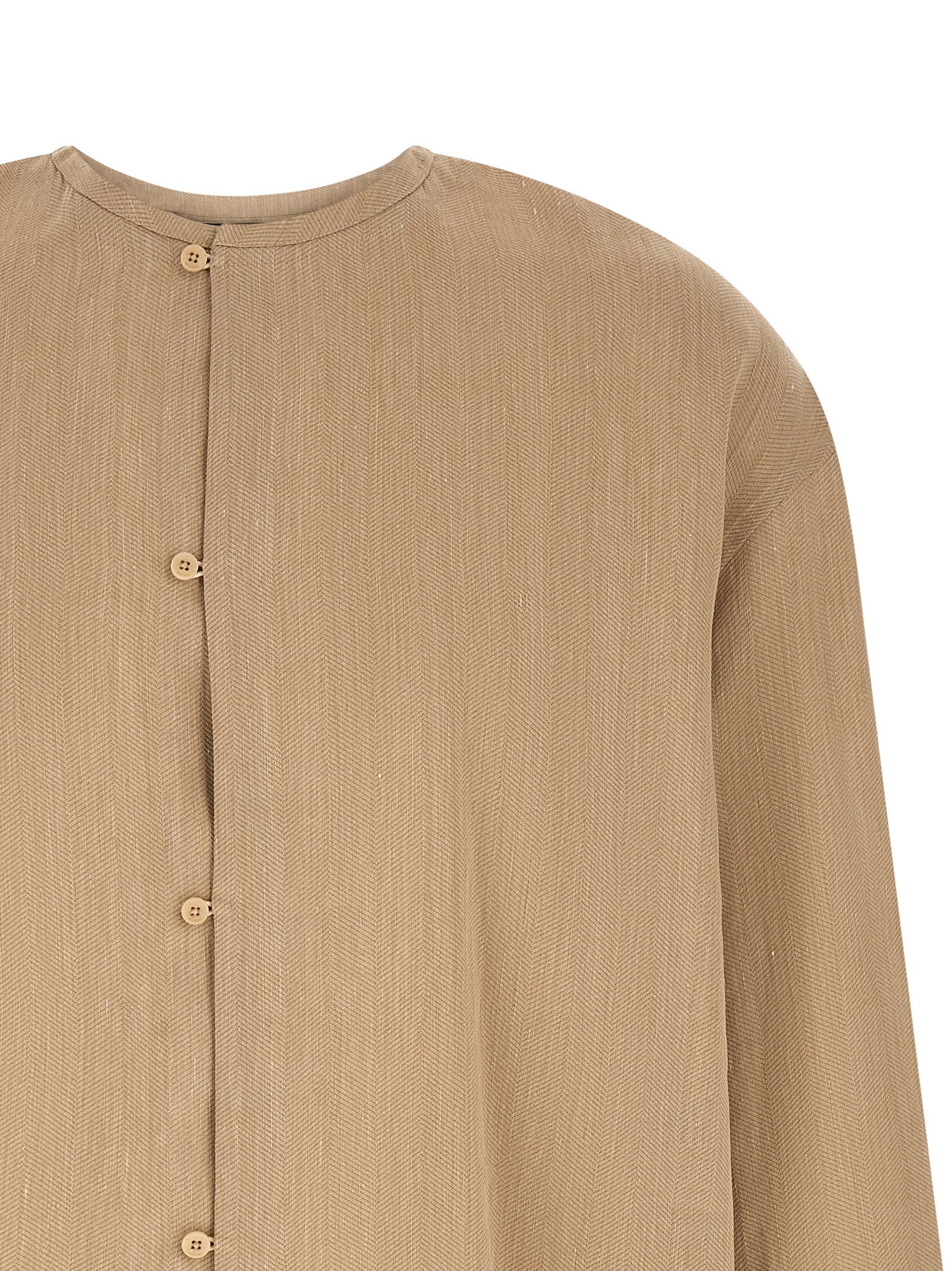 Jacquemus Beige Linen Men's Blouse