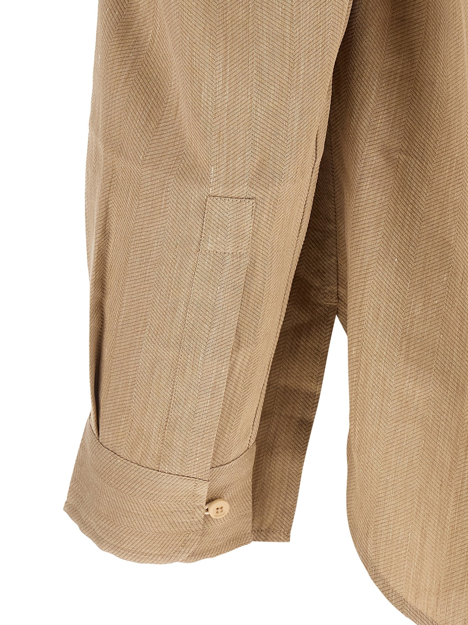 Jacquemus Beige Linen Men's Blouse