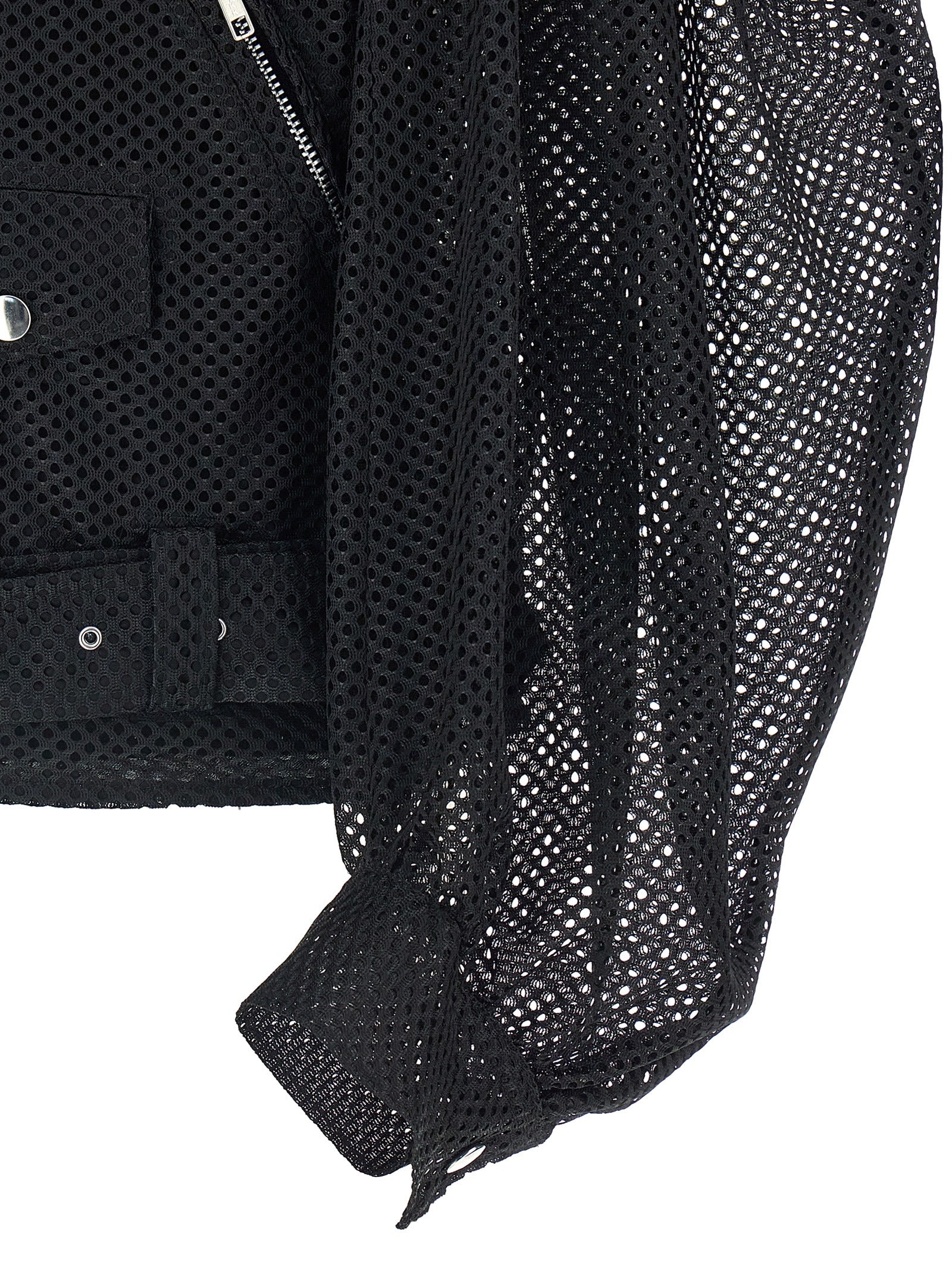 Comme Des Garçons Black Polyester Biker Men's Jacket