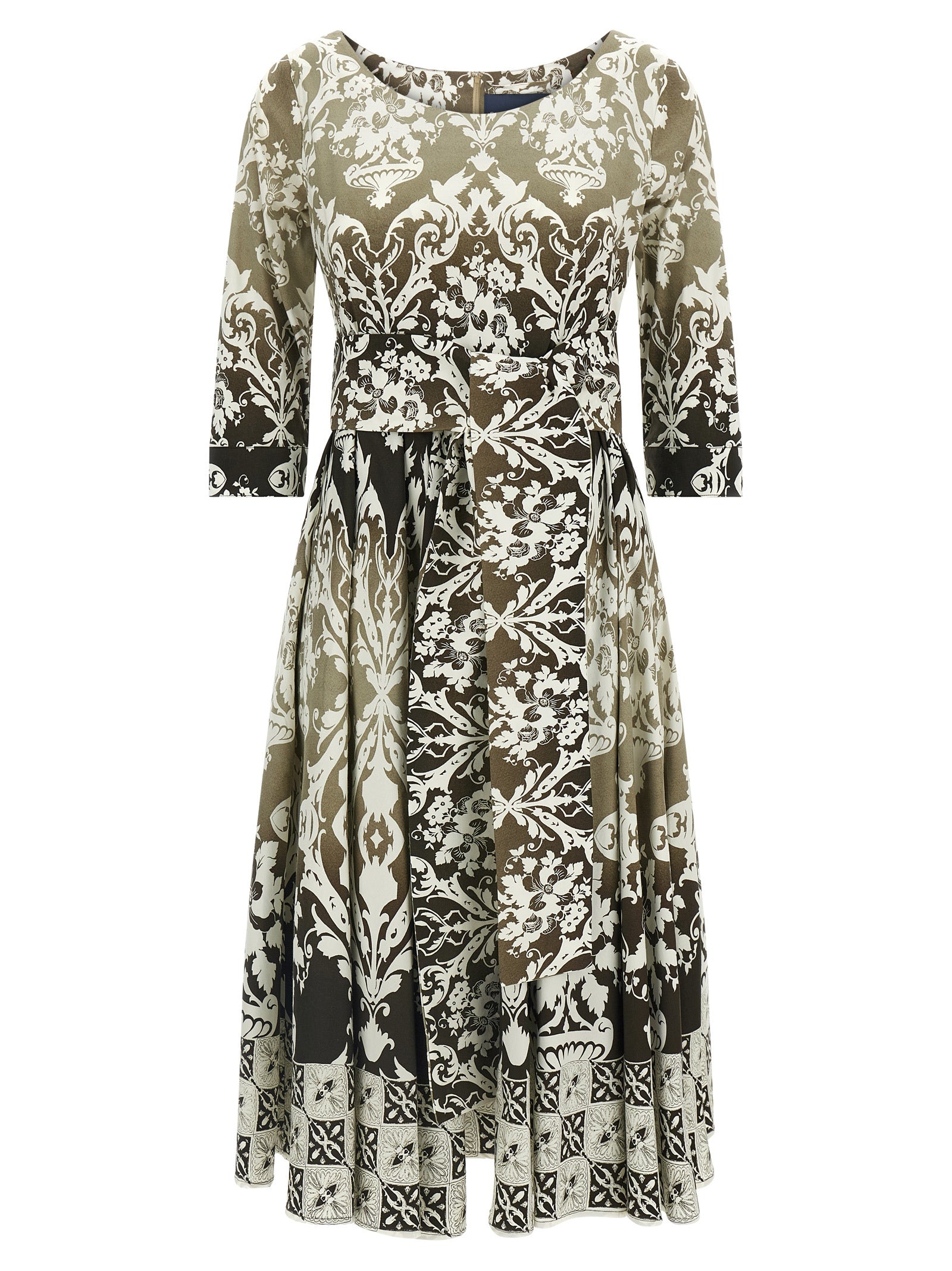 SAMANTHA SUNG Multicolor Cotton Midi Women's Dress