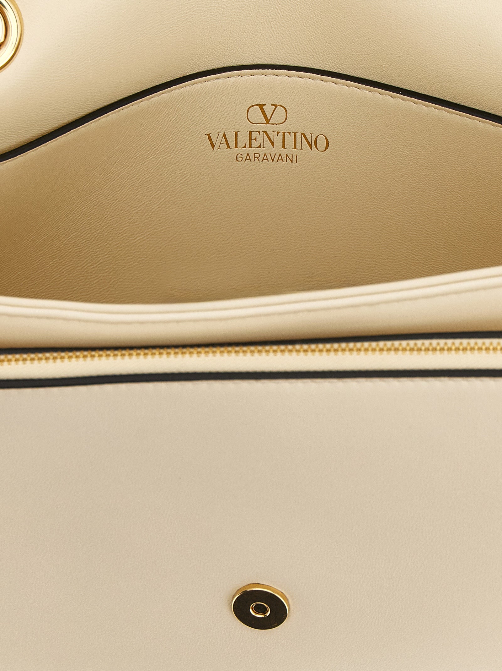 Valentino Garavani White Lamb Leather Shoulder Women's Bag