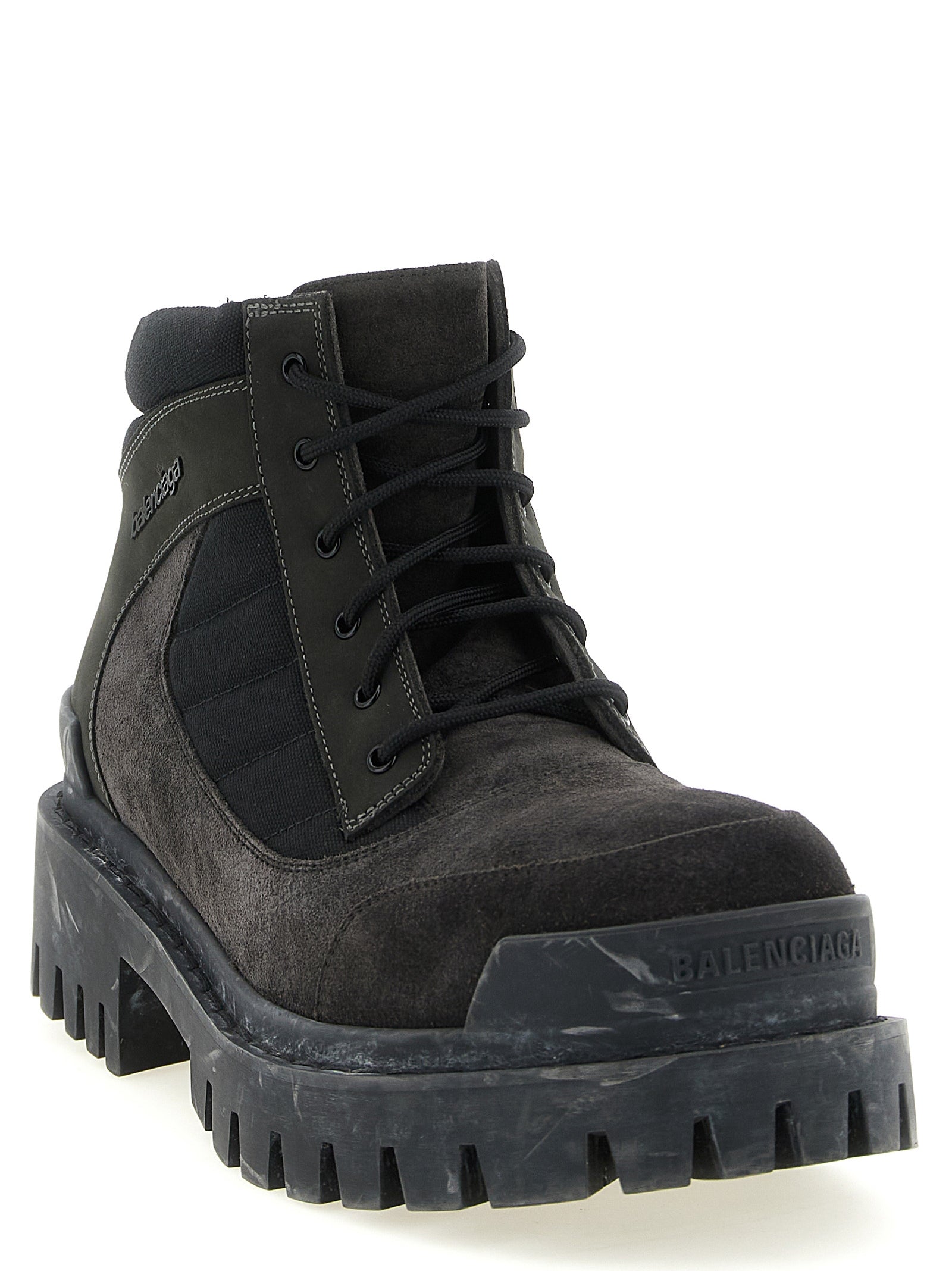 Balenciaga Brown Calfskin Ankle Men's Boots