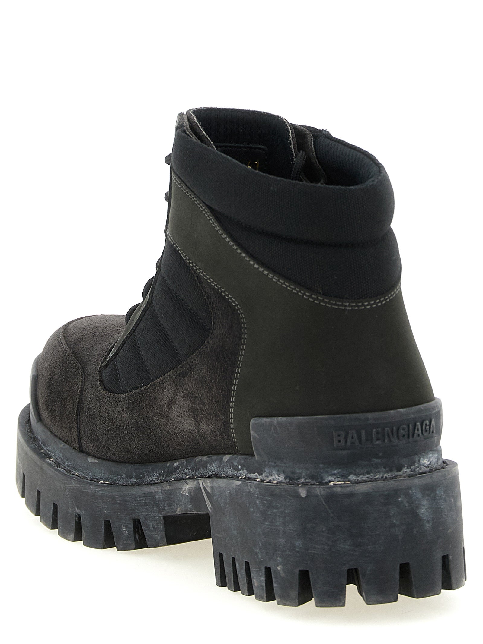 Balenciaga Brown Calfskin Ankle Men's Boots