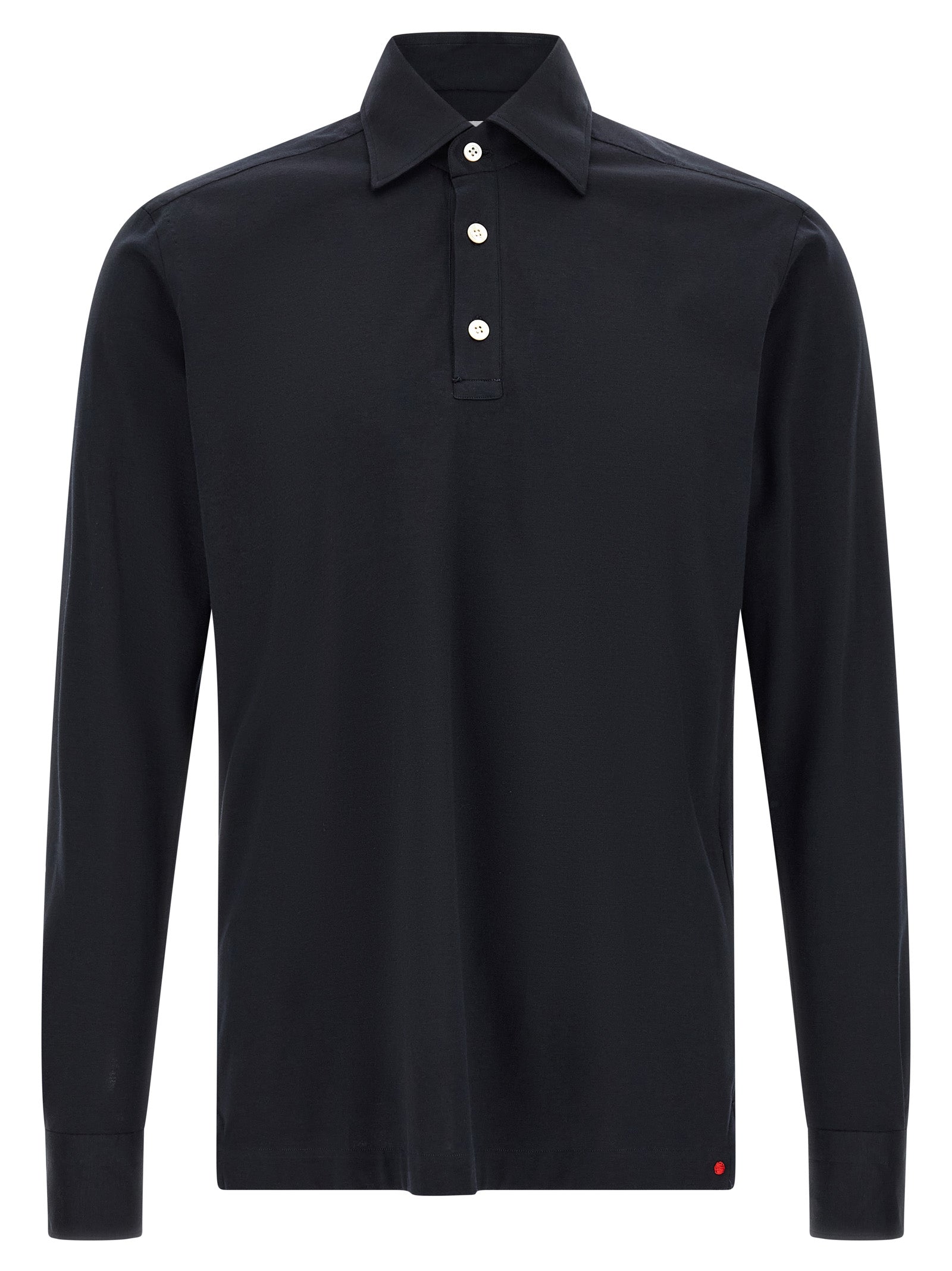 Kiton Blue Cotton Polo Men's Shirt