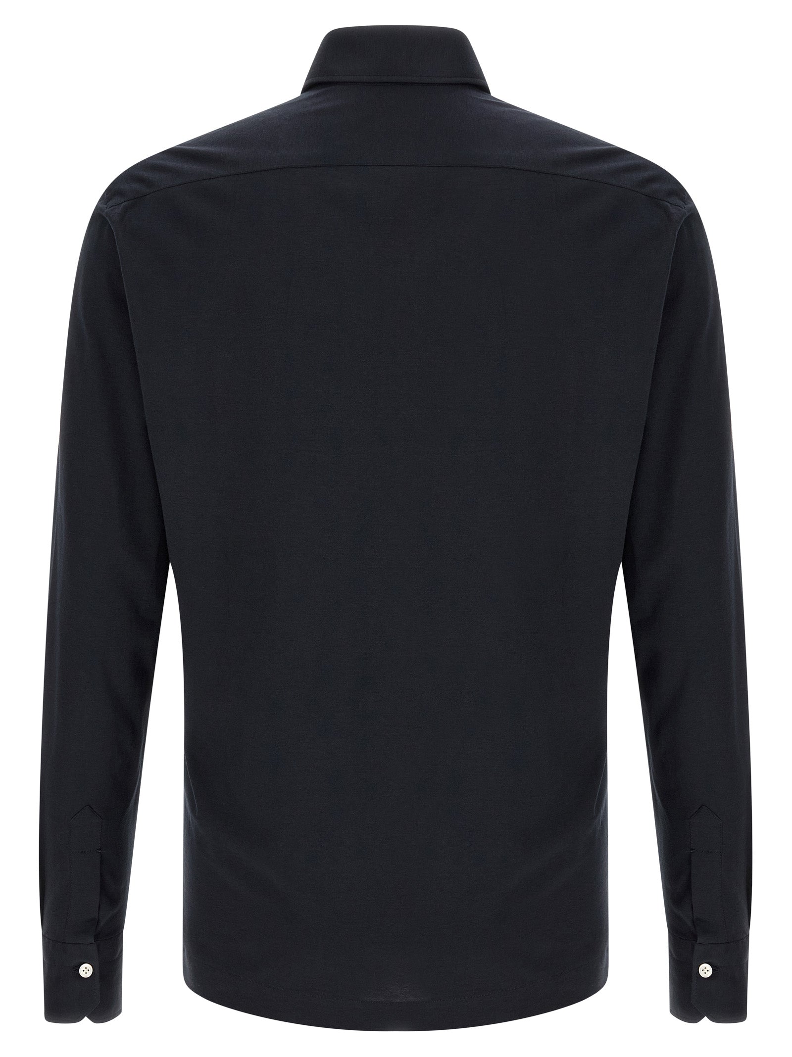 Kiton Blue Cotton Polo Men's Shirt