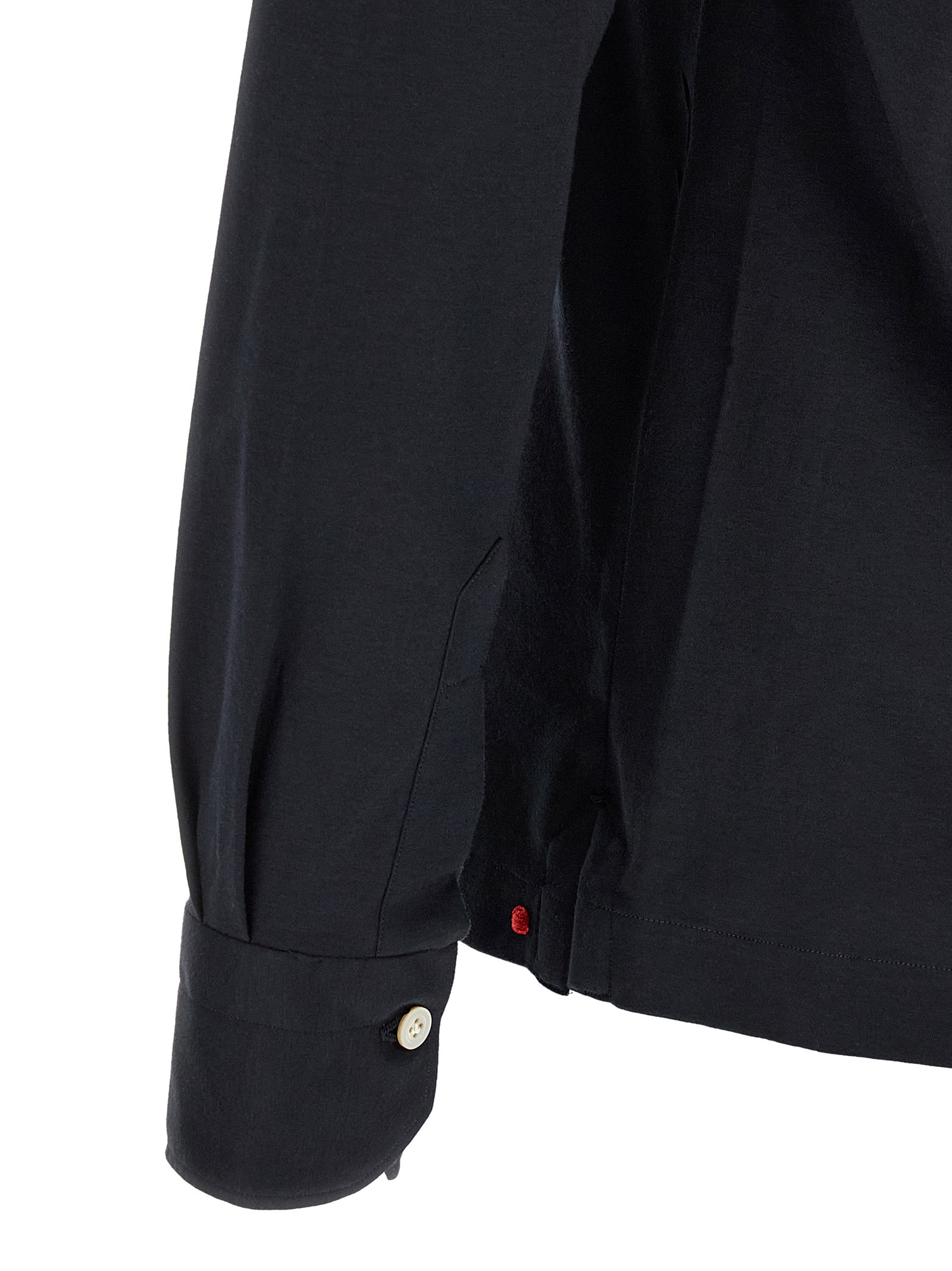 Kiton Blue Cotton Polo Men's Shirt