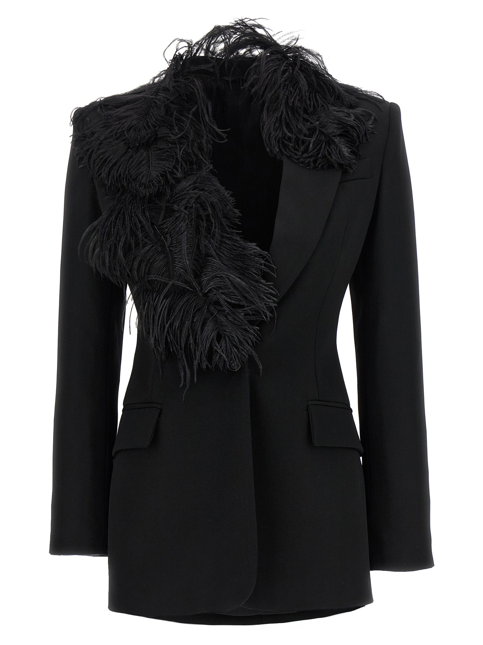 The Attico Black Virgin Wool Women's Blazer