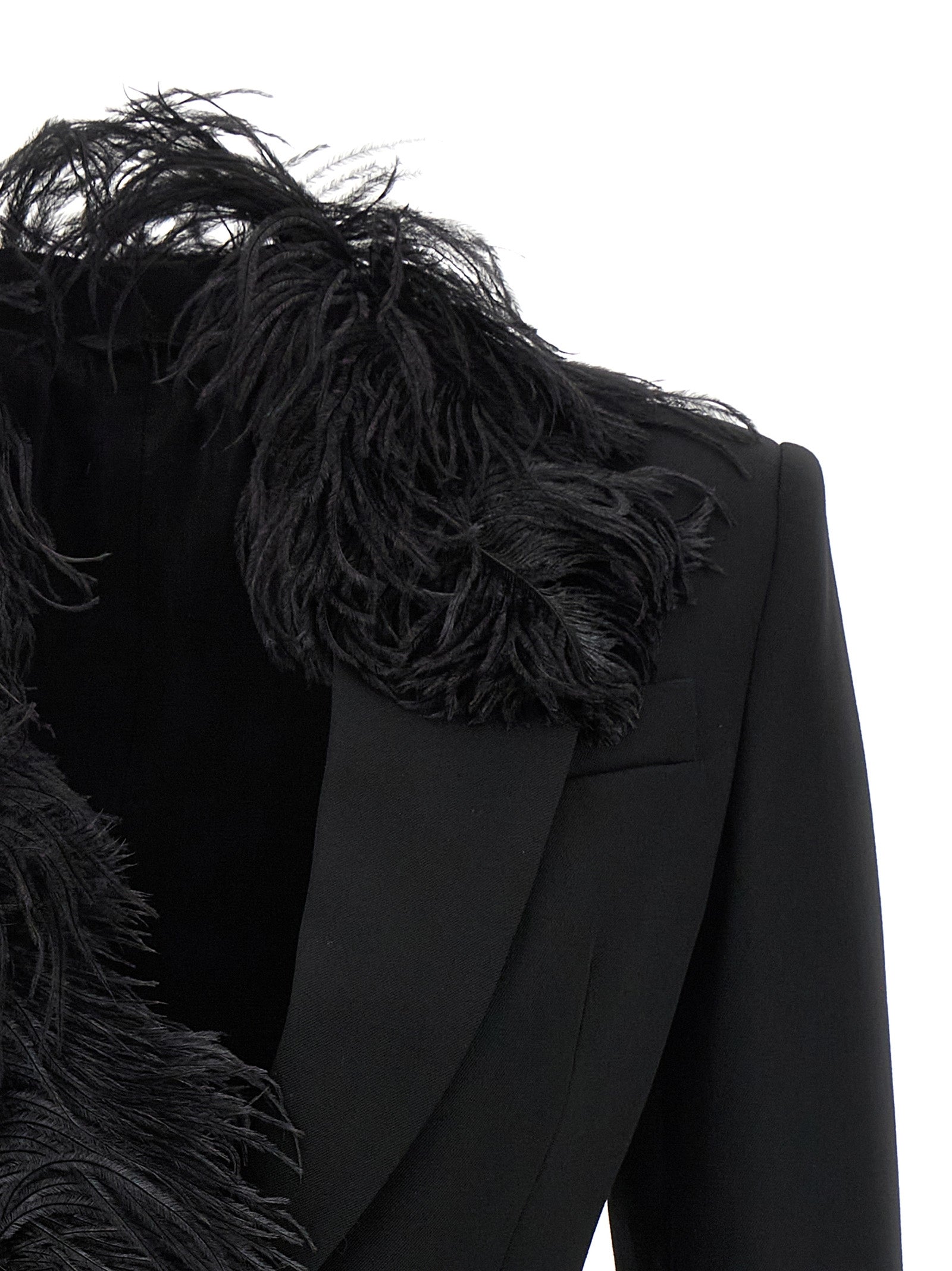 The Attico Black Virgin Wool Women's Blazer