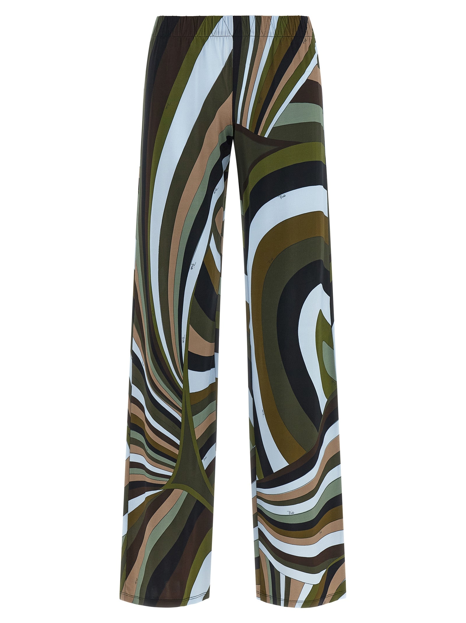 Emilio Pucci Multicolor Viscose Flared Women's Pants