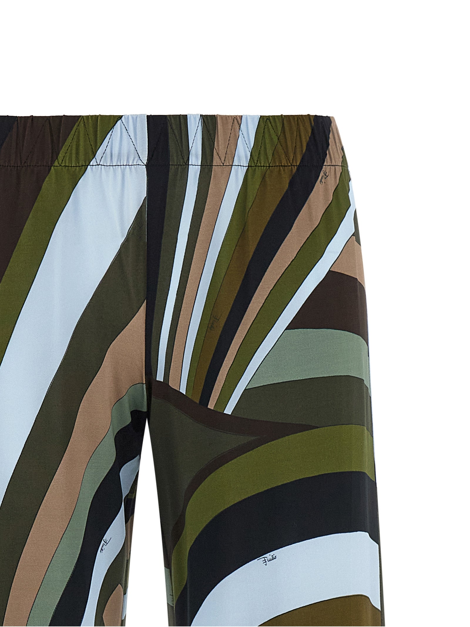 Emilio Pucci Multicolor Viscose Flared Women's Pants