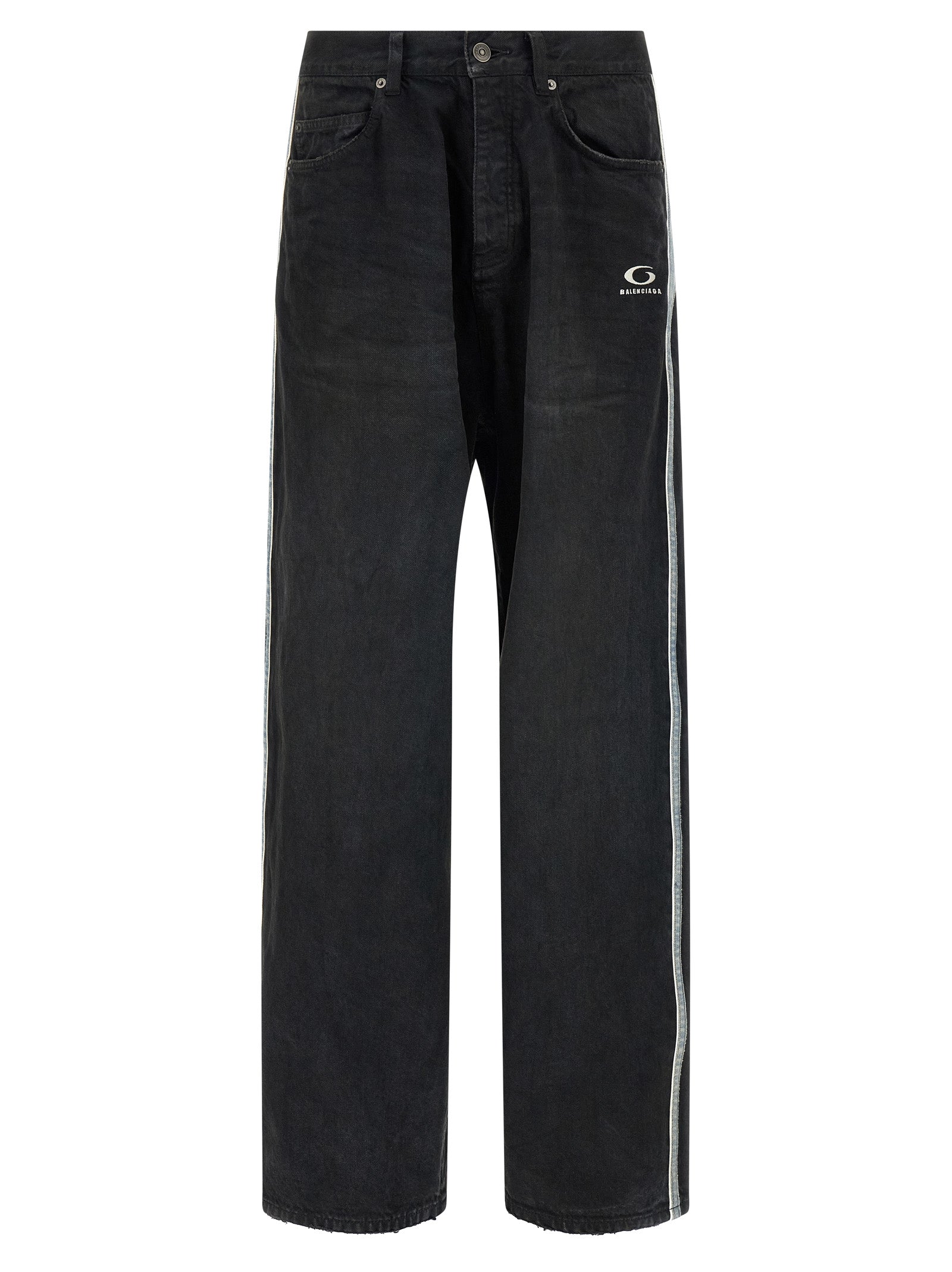 Balenciaga Black Cotton Flared Men's Jeans
