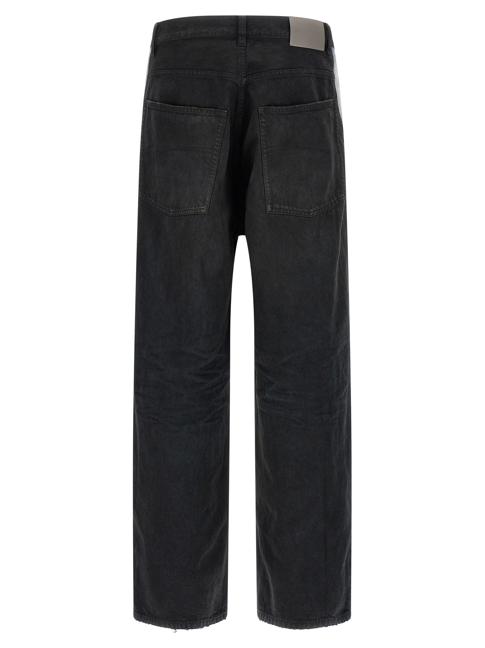 Balenciaga Black Cotton Flared Men's Jeans