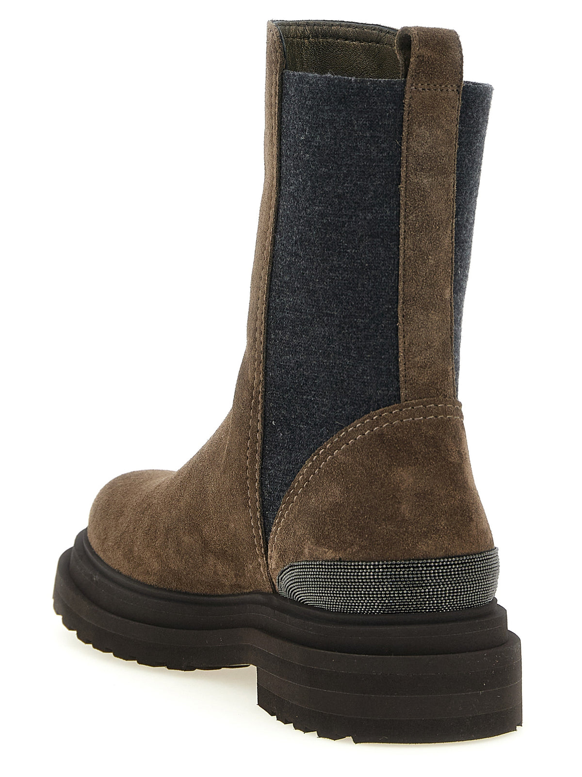 Brunello Cucinelli Brown Calfskin Ankle Women's Boots
