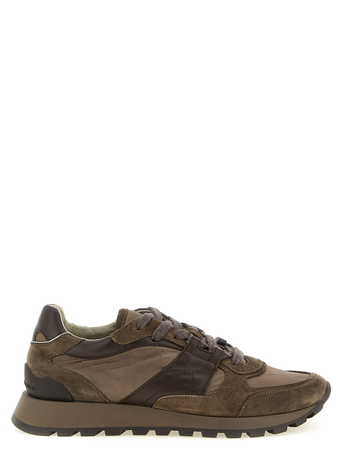 Brunello Cucinelli Bicolor Calfskin Athletic Women's Sneakers