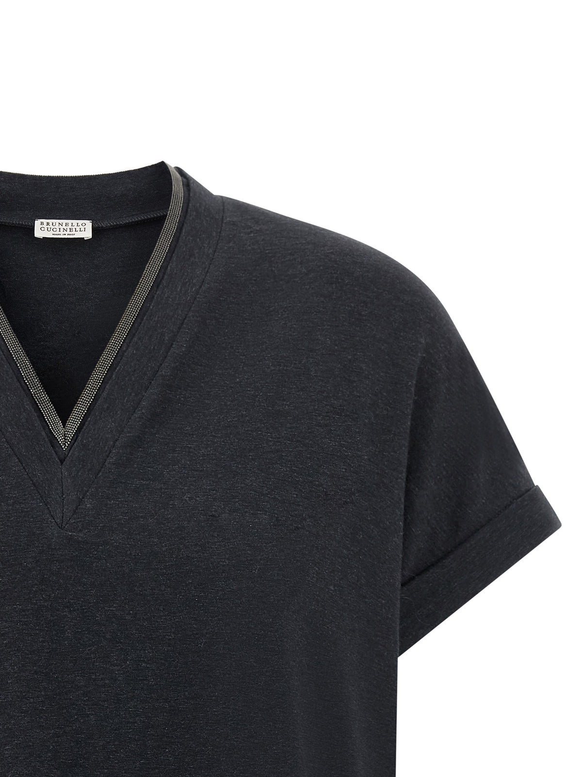 Brunello Cucinelli Gray Cotton Women's T-Shirt