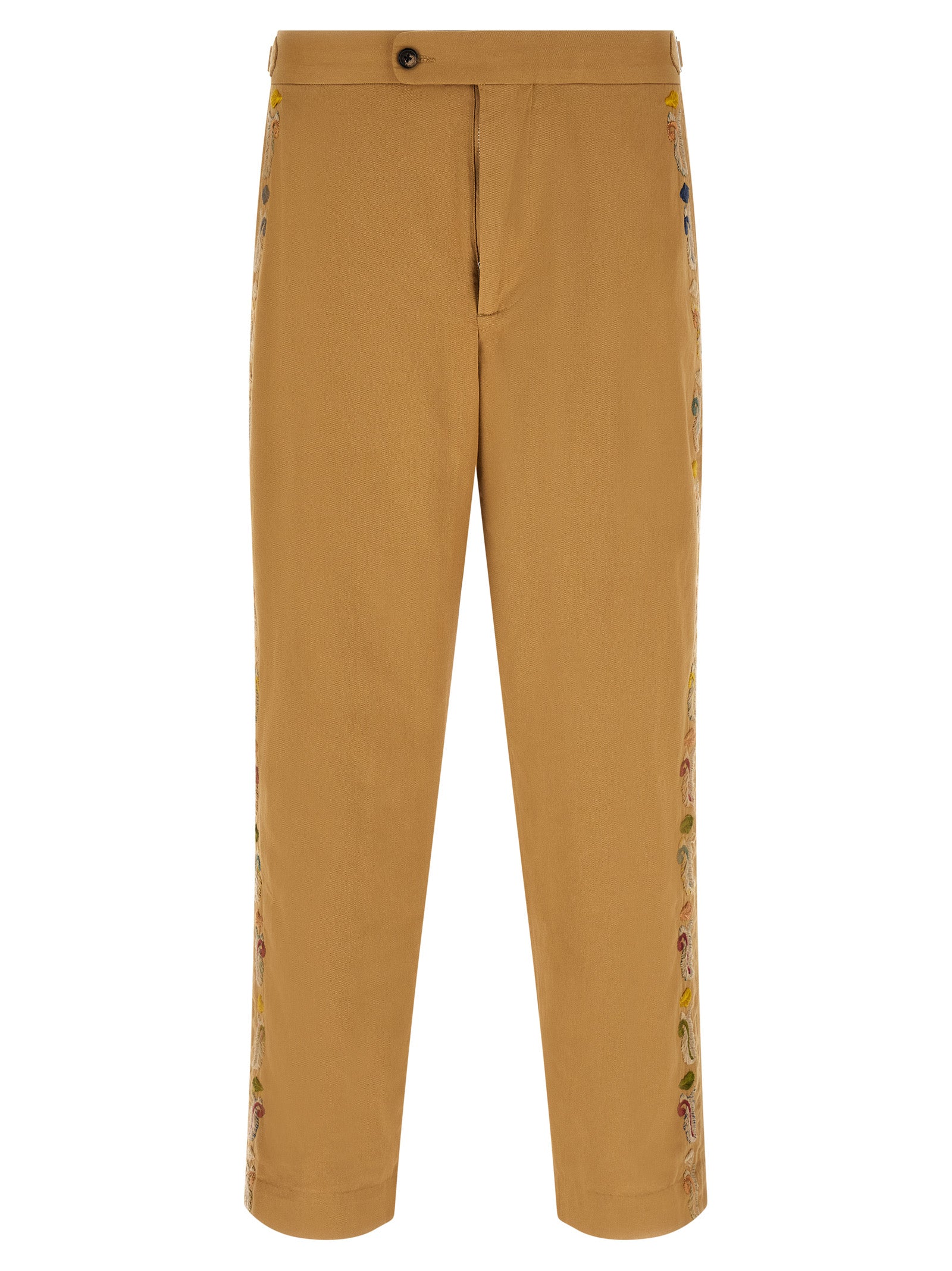 BODE Beige Cotton Casual Men's Pants