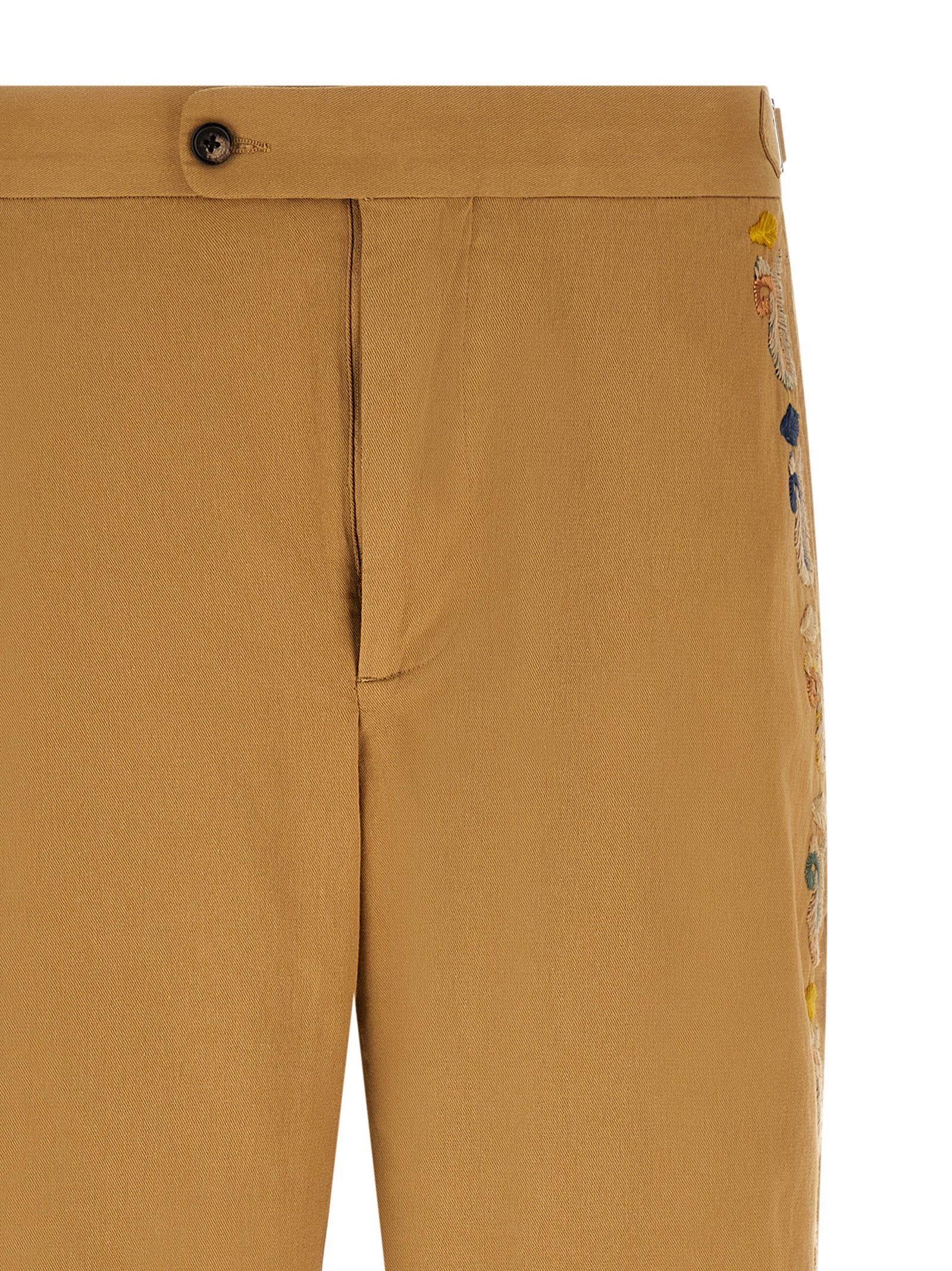 BODE Beige Cotton Casual Men's Pants