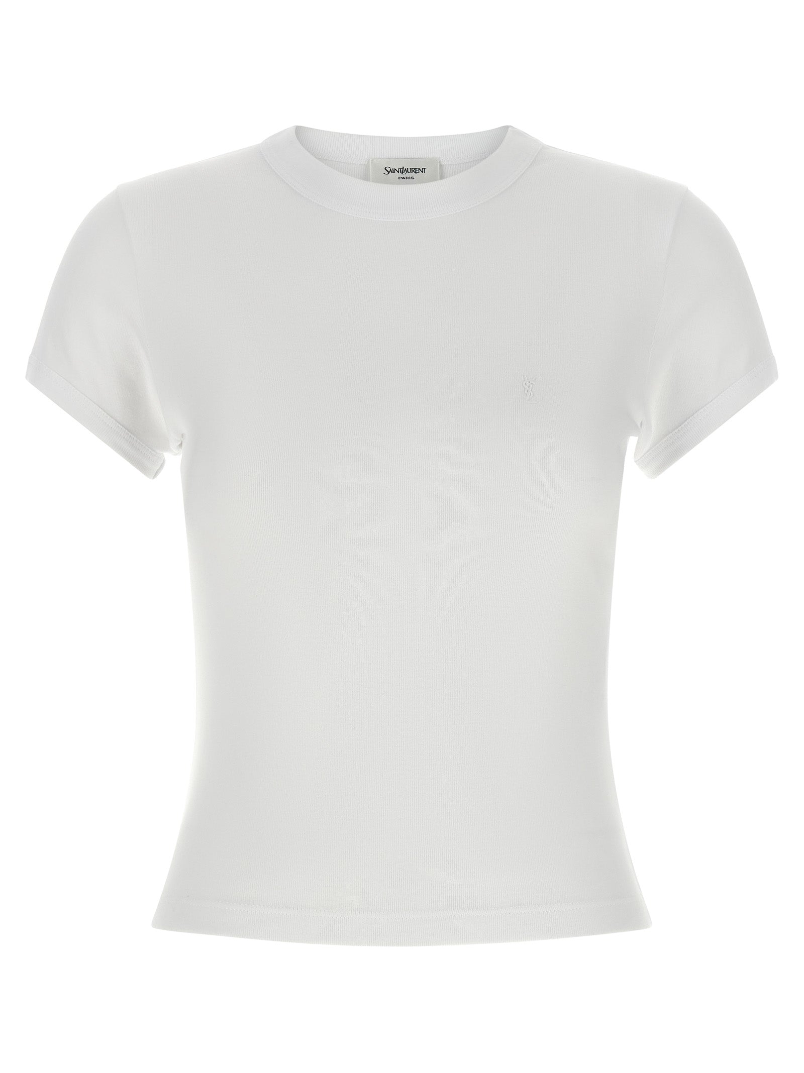 Saint Laurent White Cotton Women's T-Shirt
