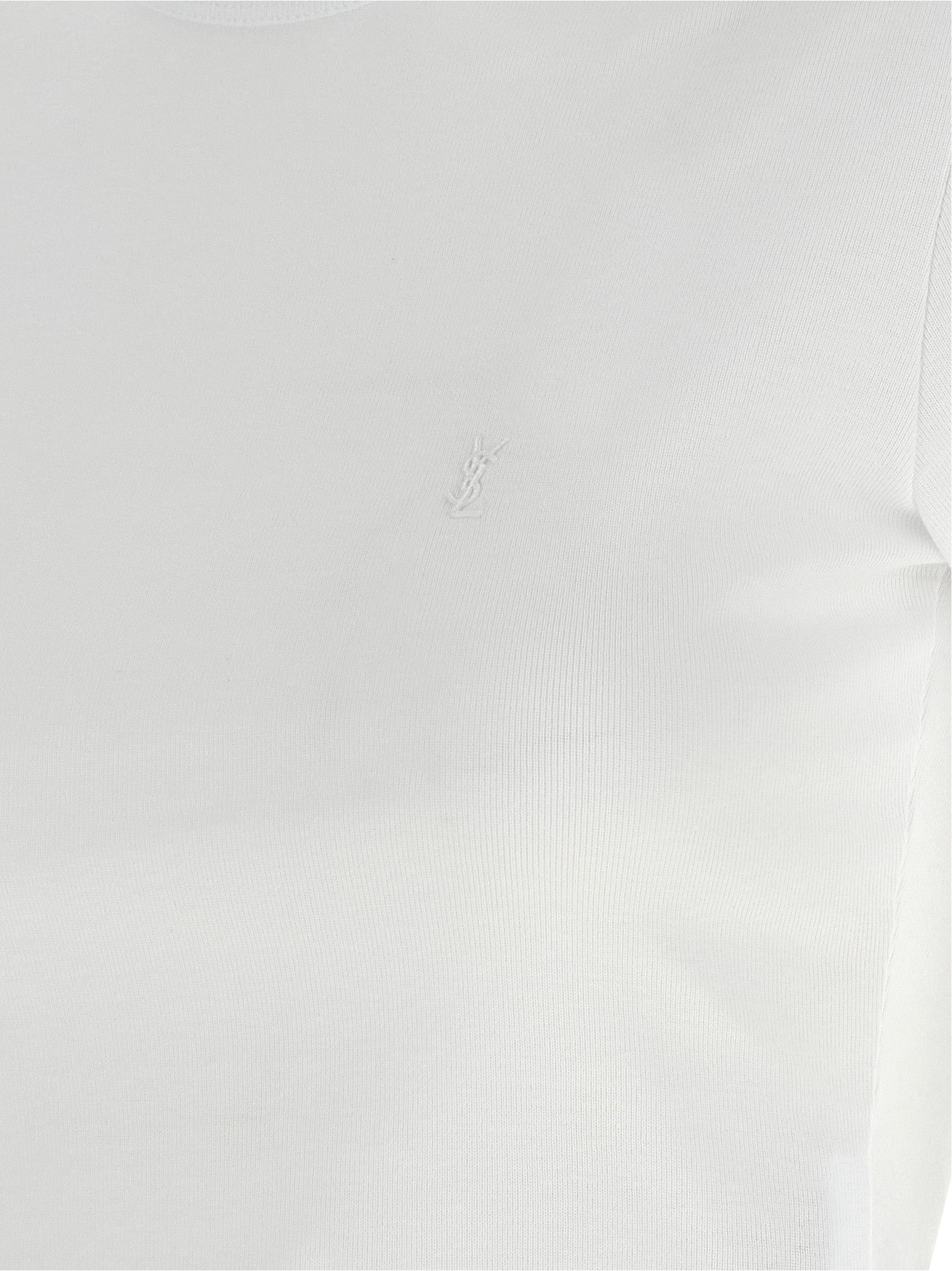 Saint Laurent White Cotton Women's T-Shirt