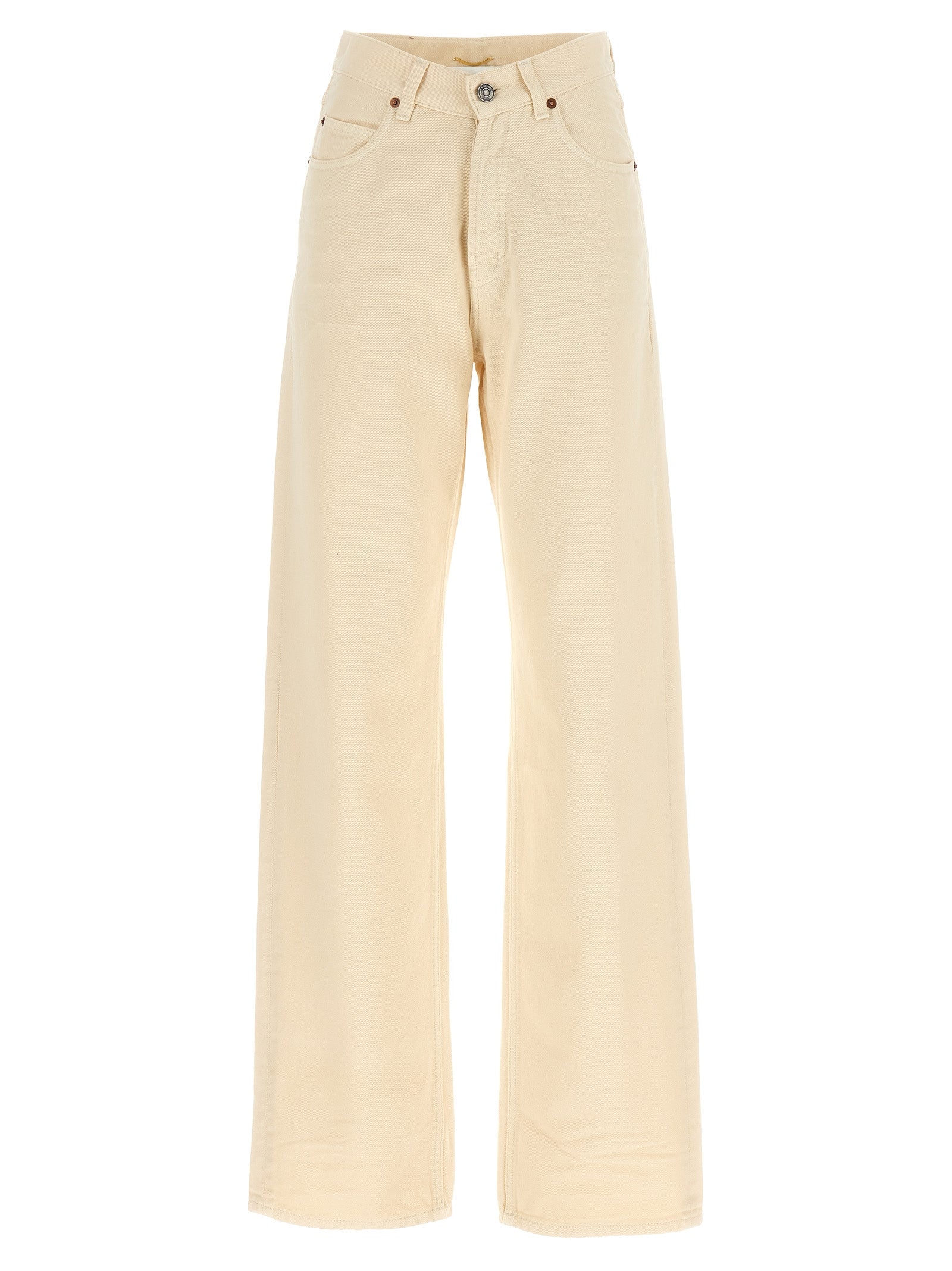 Saint Laurent Beige Cotton Jeans Women's Denim