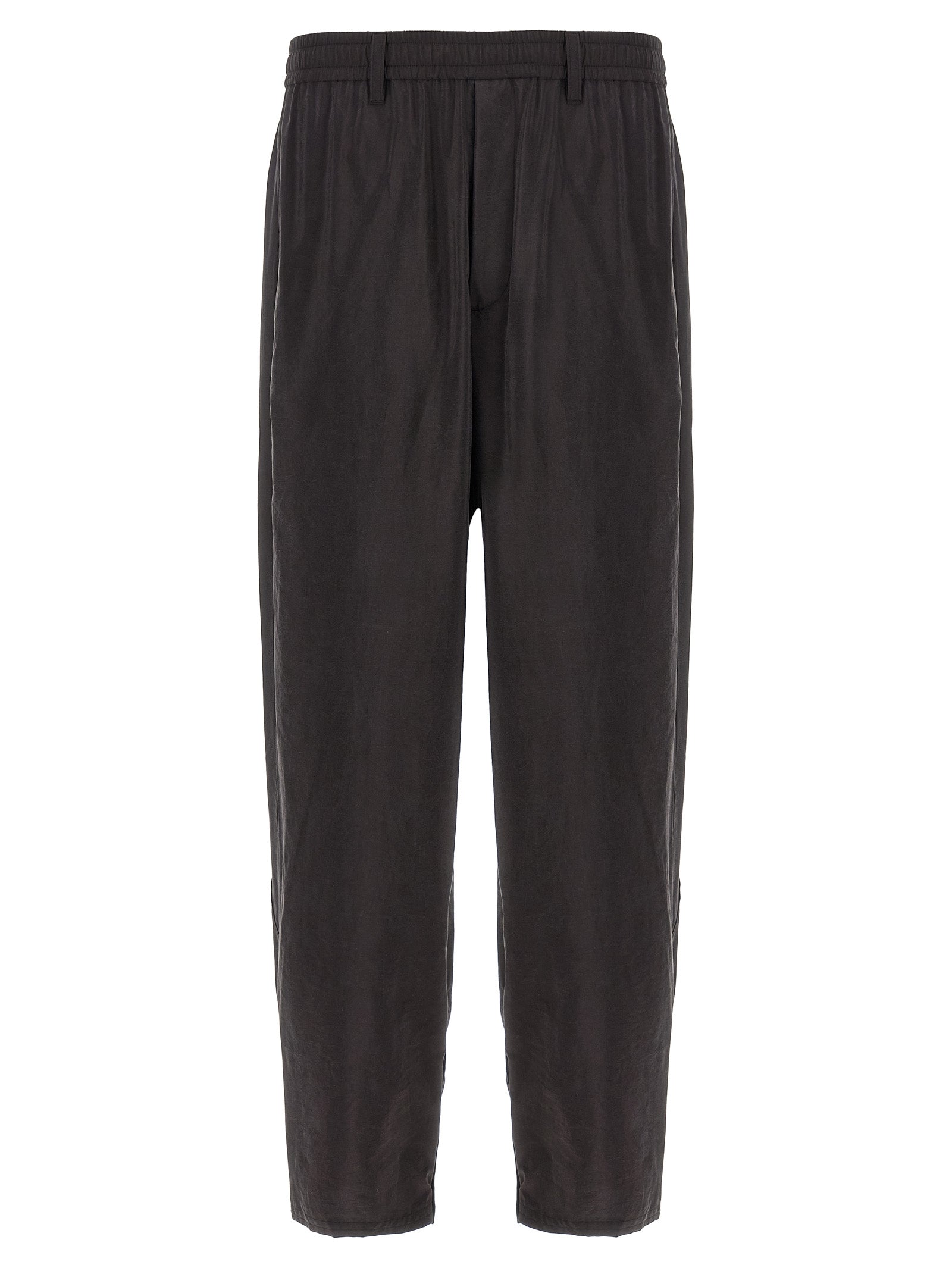 SSSTEIN Brown Silk Athletic Men's Pants