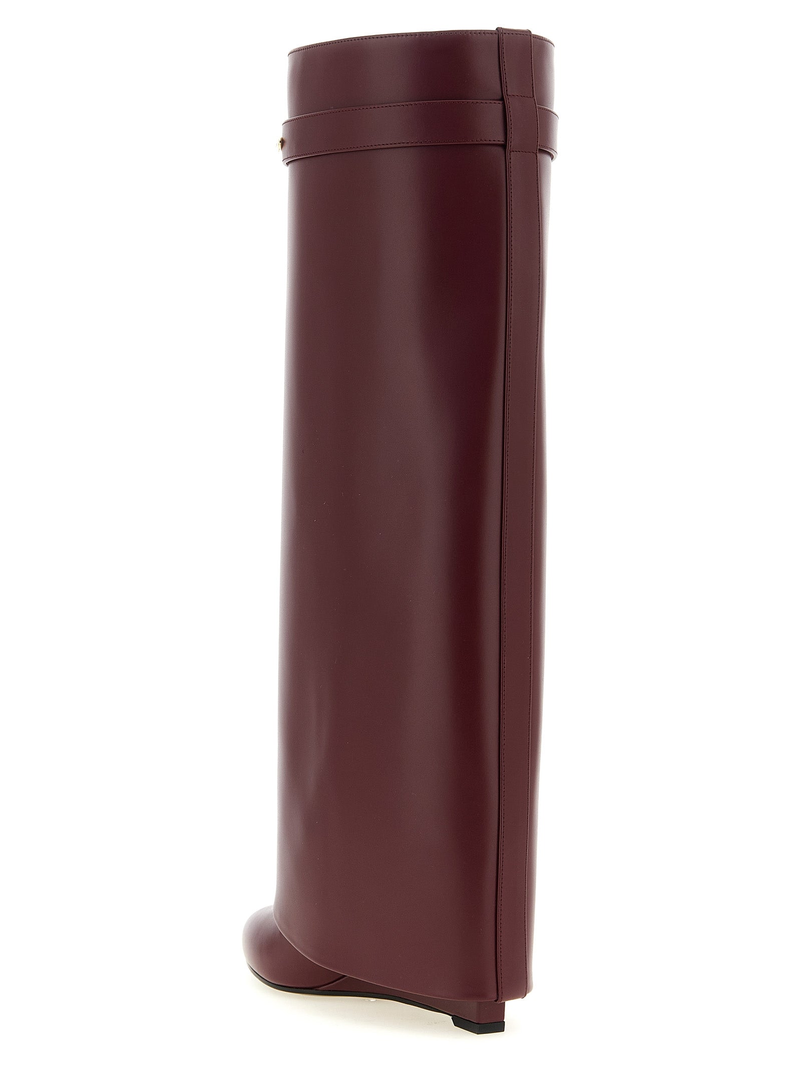 Givenchy Bordeaux Calfskin Over The Women's Knee