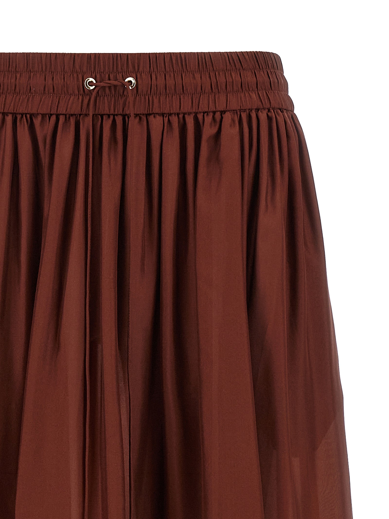 Zimmermann Bordeaux Silk Mini Women's Skirt
