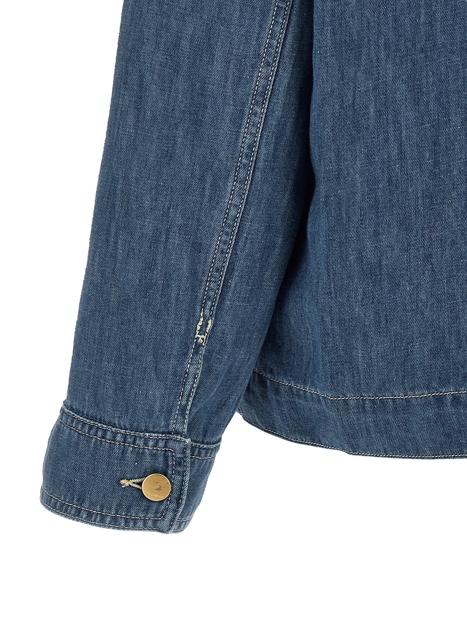 'S Max Mara Blue Cotton Denim Women's Jacket