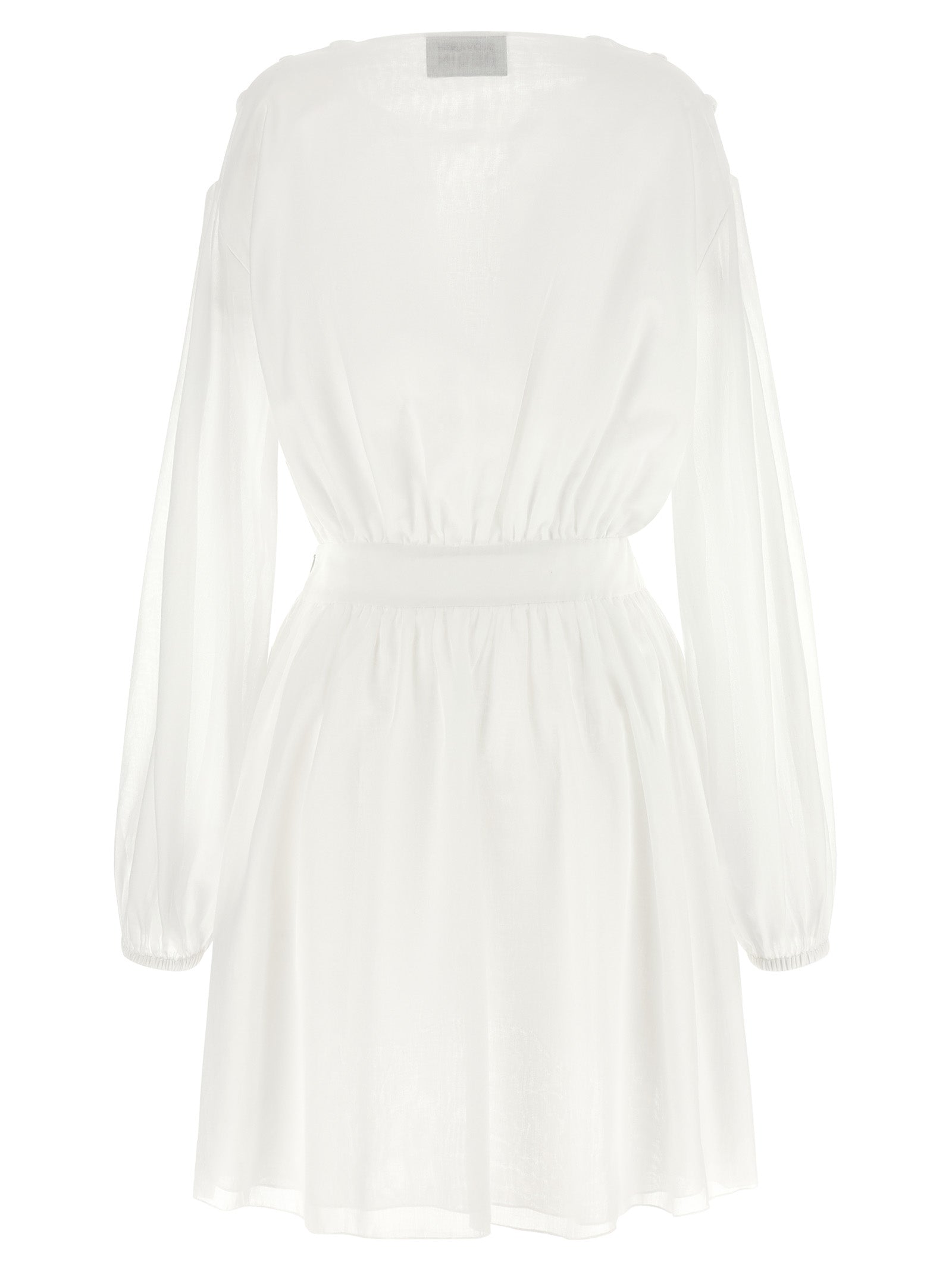 Giovanni Bedin White Cotton Short Women's Dress
