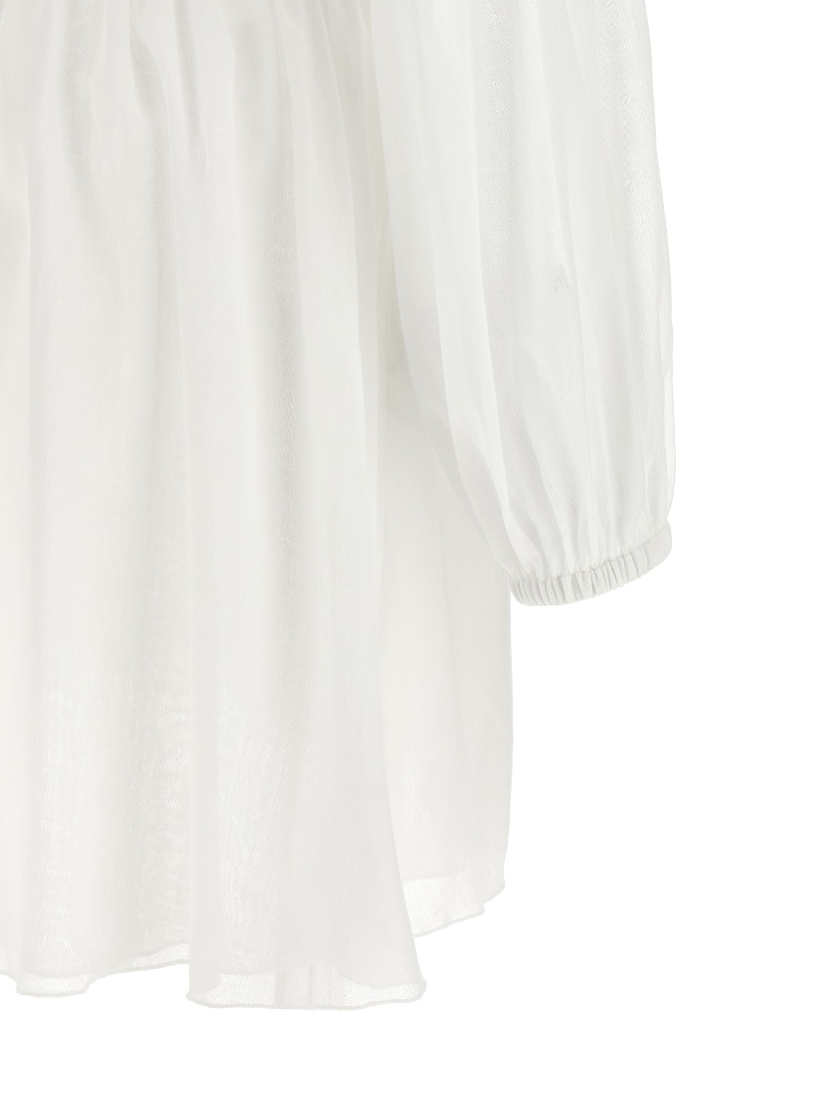 Giovanni Bedin White Cotton Short Women's Dress
