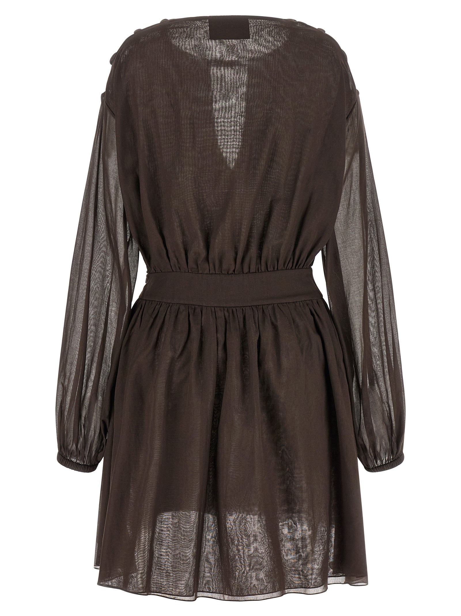 Giovanni Bedin Brown Cotton Short Women's Dress