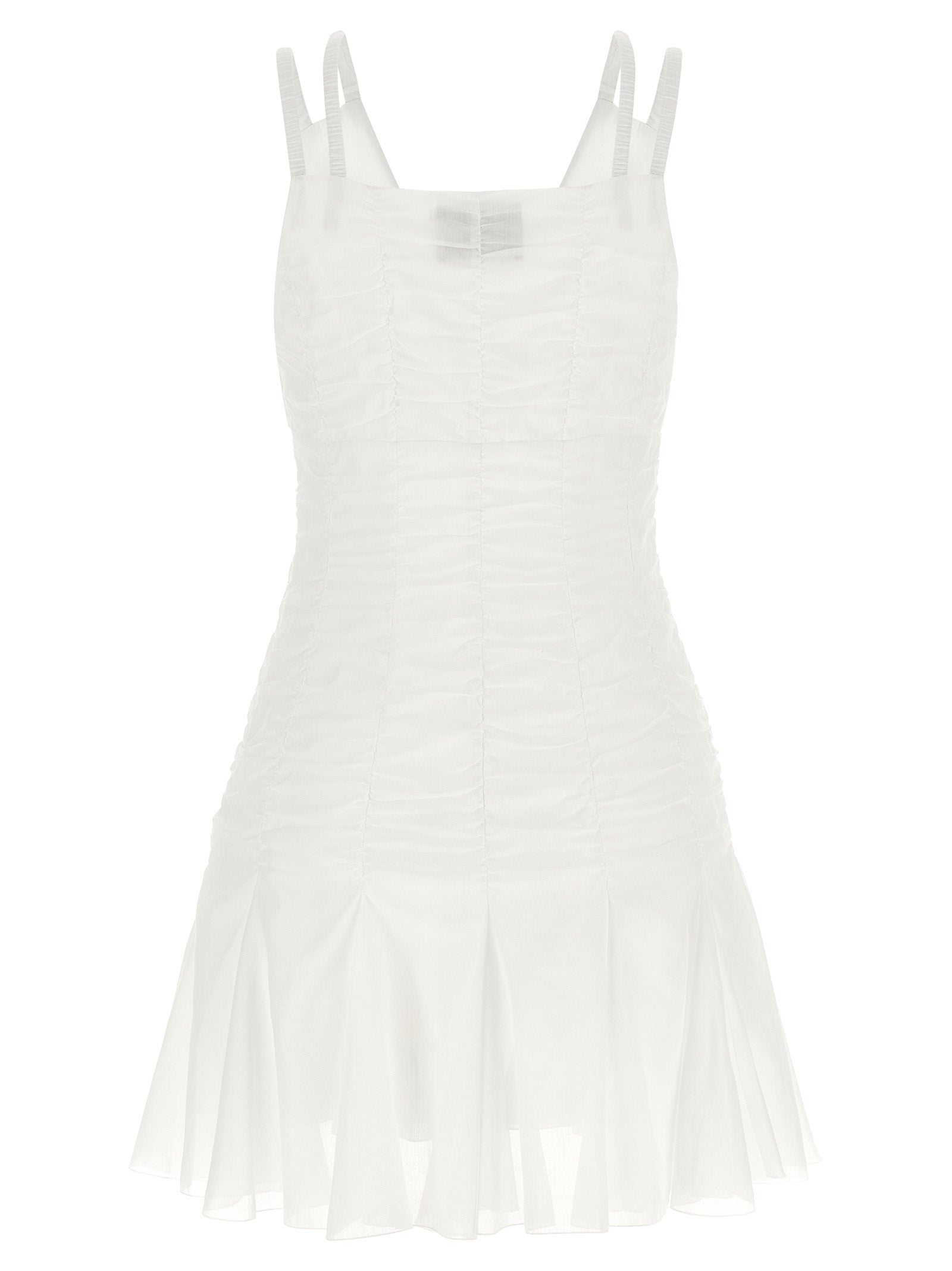 Giovanni Bedin White Cotton Short Women's Dress